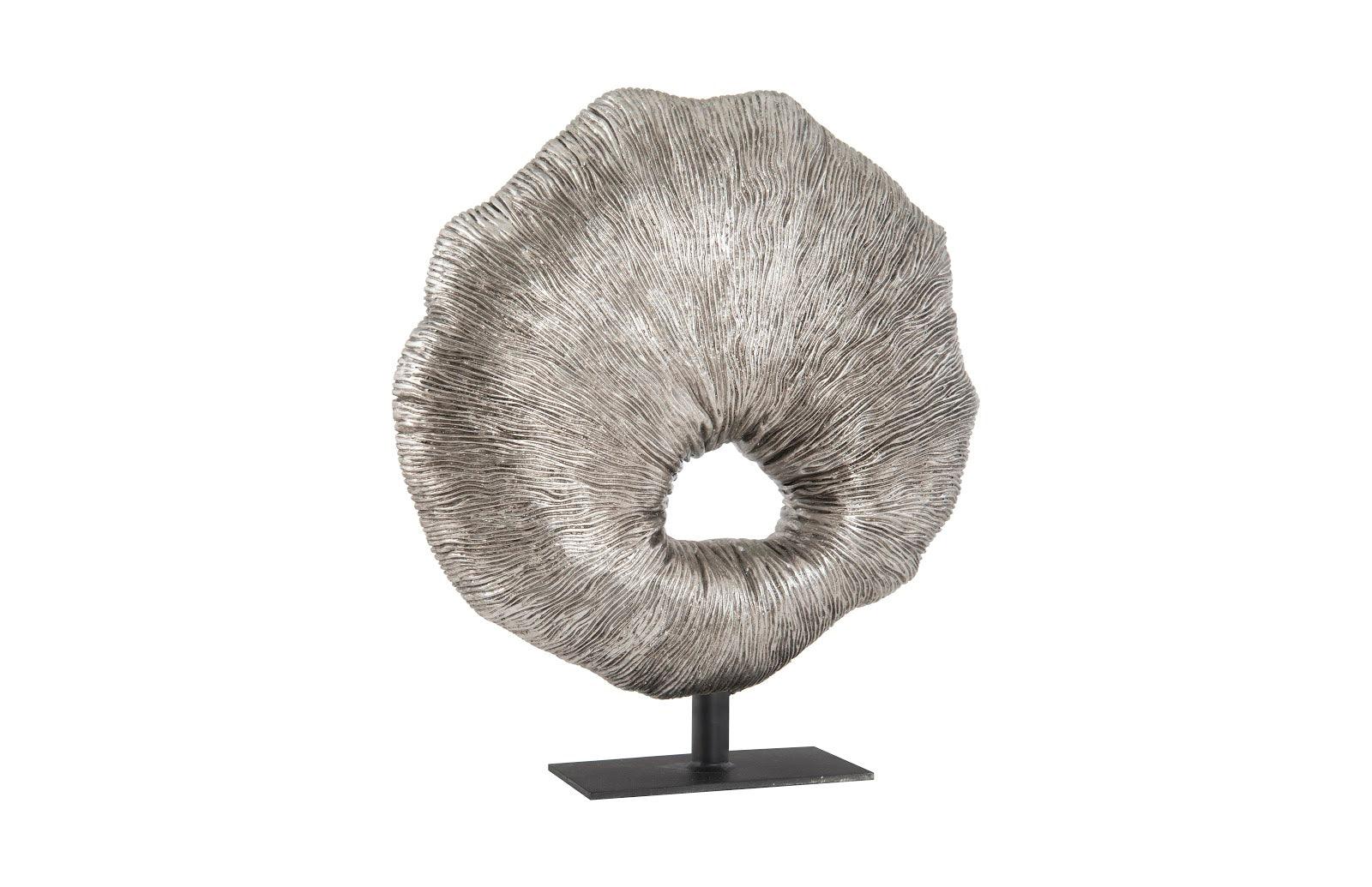 Fungia Sculpture, Silver Leaf