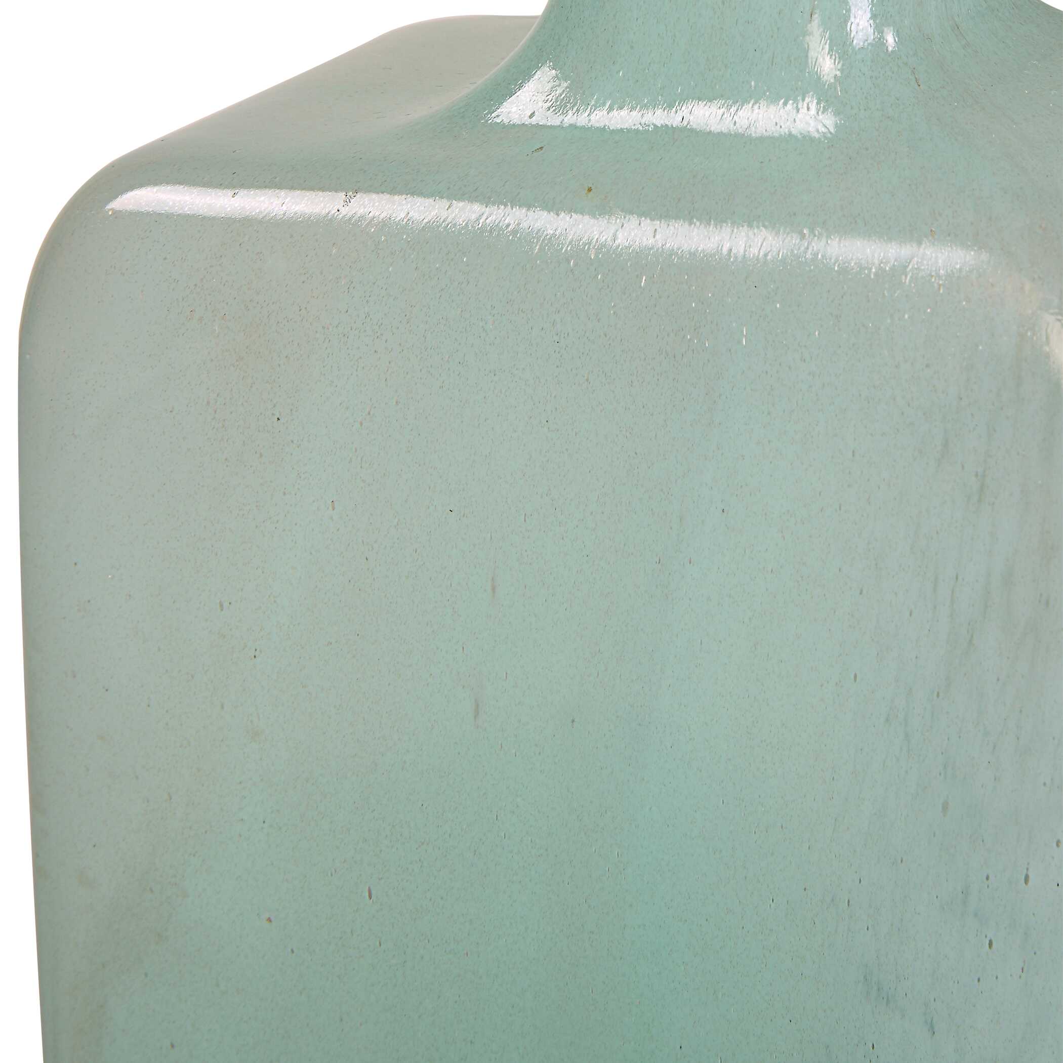 Fuze Aqua & Bronze Vases Set Of 2 - Image 4