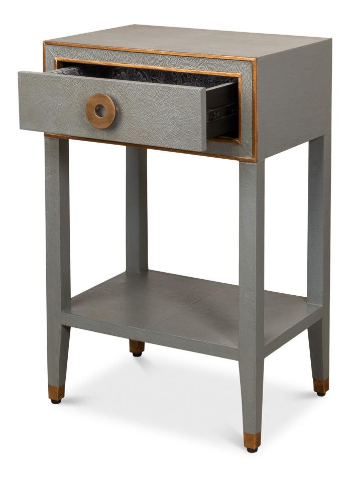 Gabriella Shagreen Nightstand - Image 3