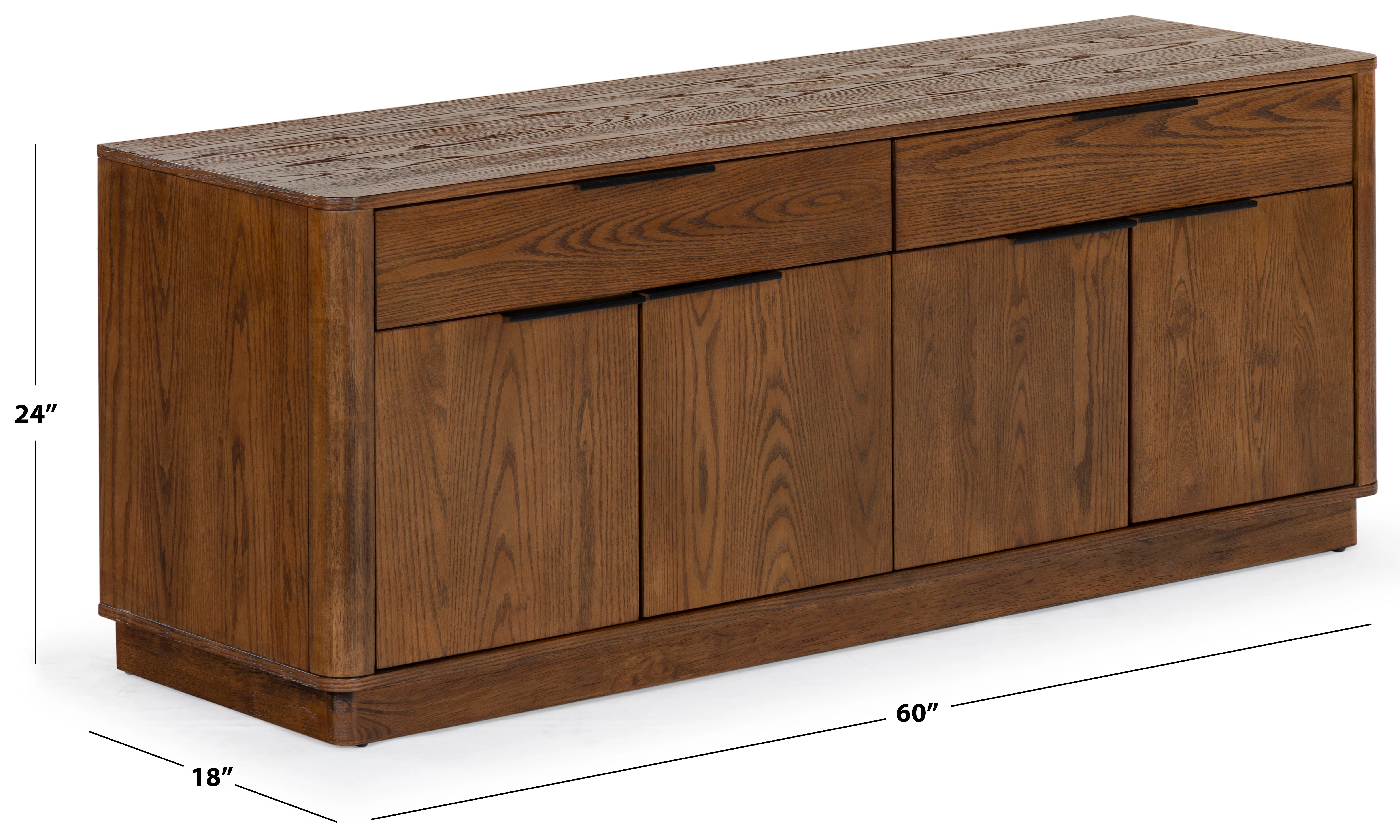 Gabrietta 2 Drawer Wood Sideboard And Tv Stand - Image 6