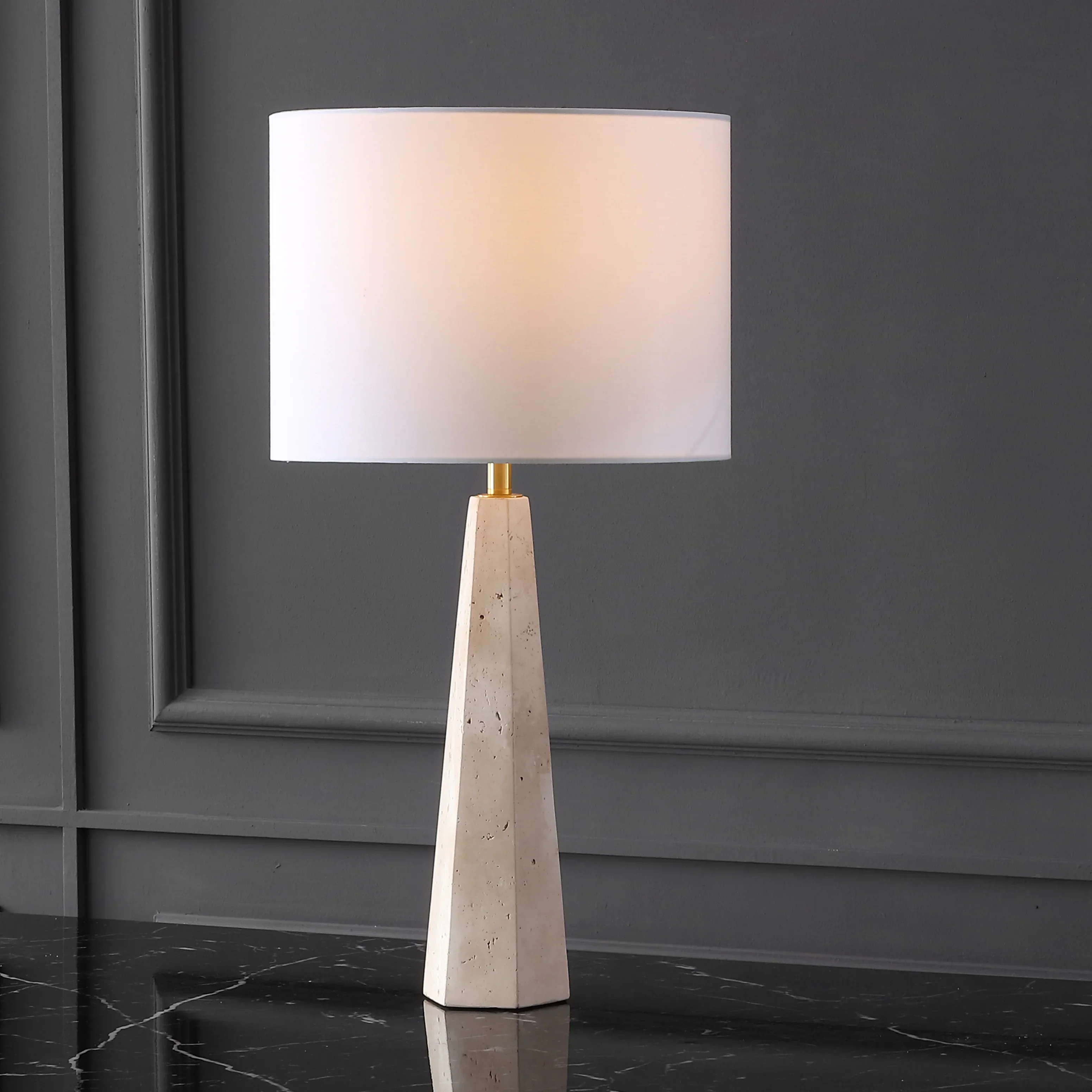 Gabryanna Travertine Table Lamp - Image 9