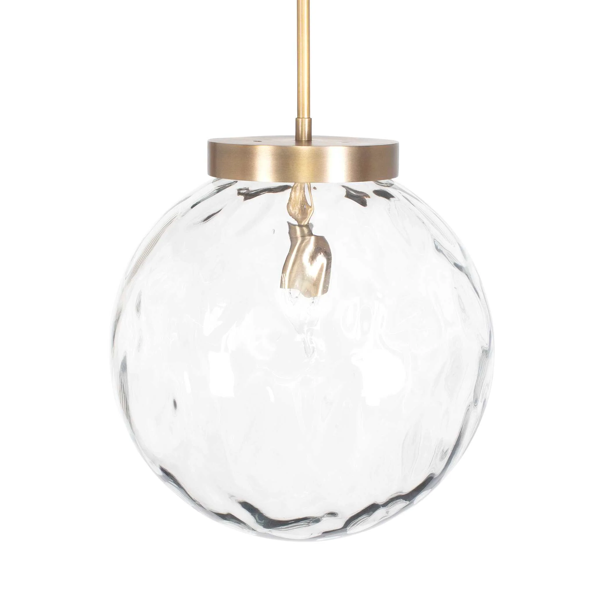 Gaia 1 Light Watered Glass Pendant - Image 4