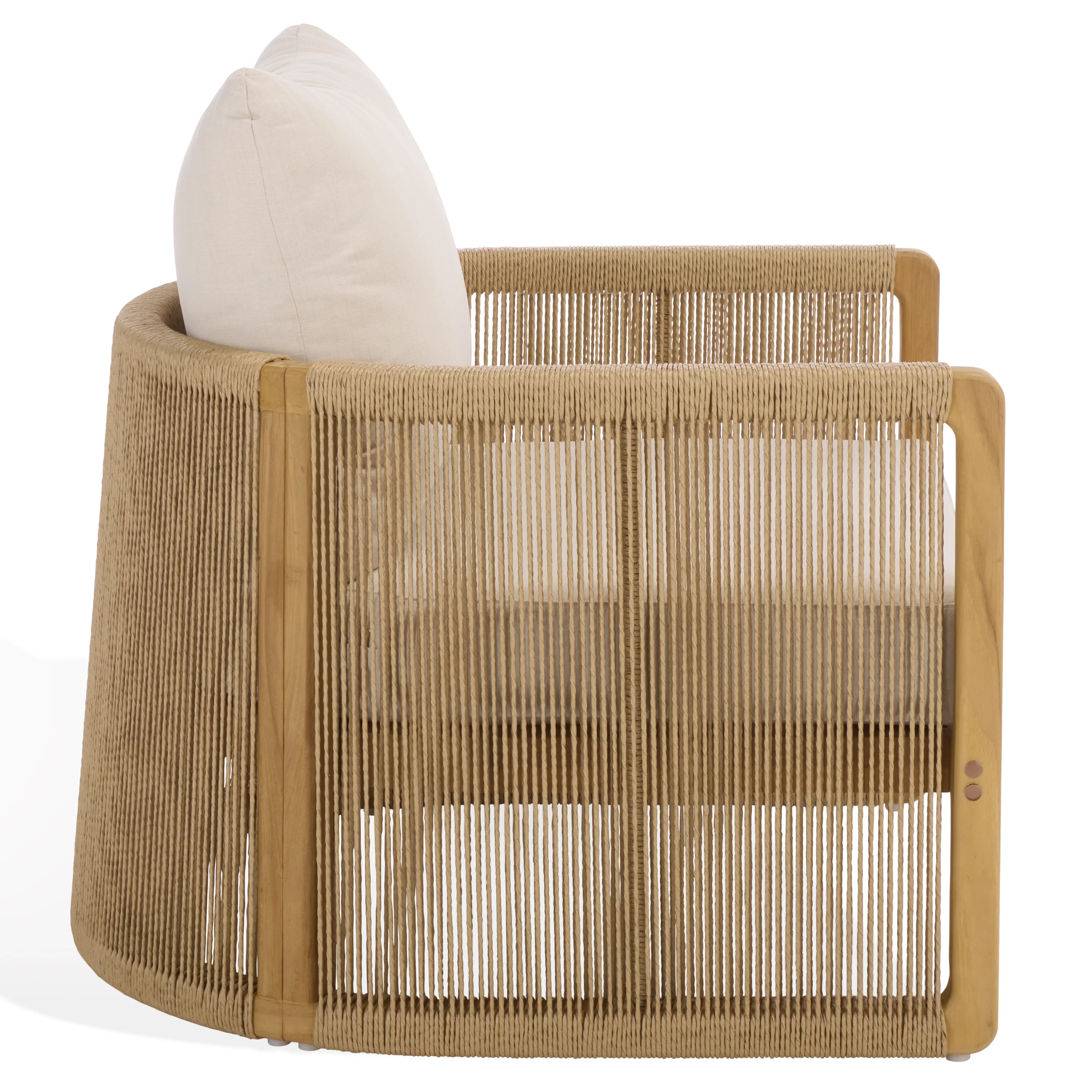 Gale Teak And Hyacinth Patio Chair - Image 10