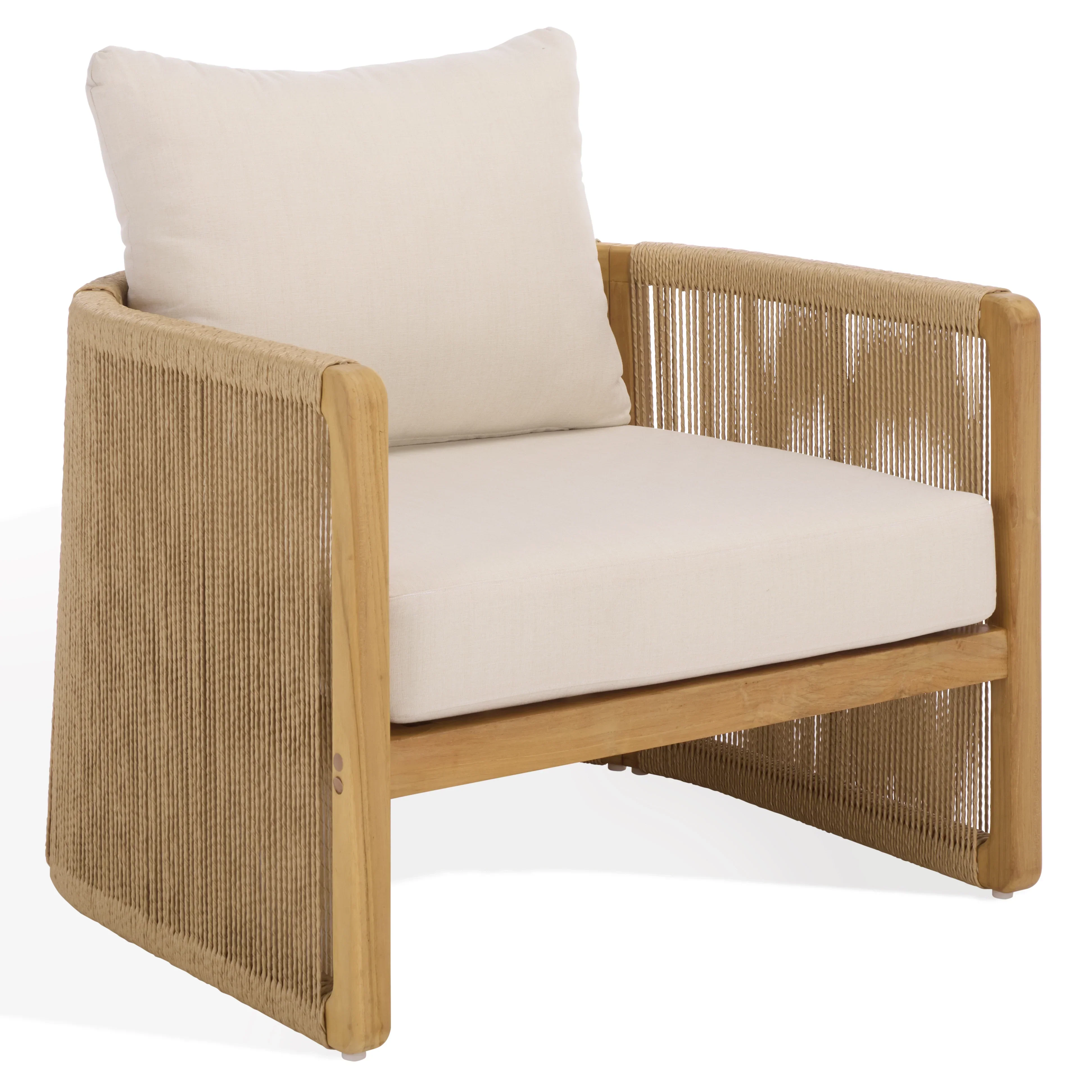 Gale Teak And Hyacinth Patio Chair - Image 3