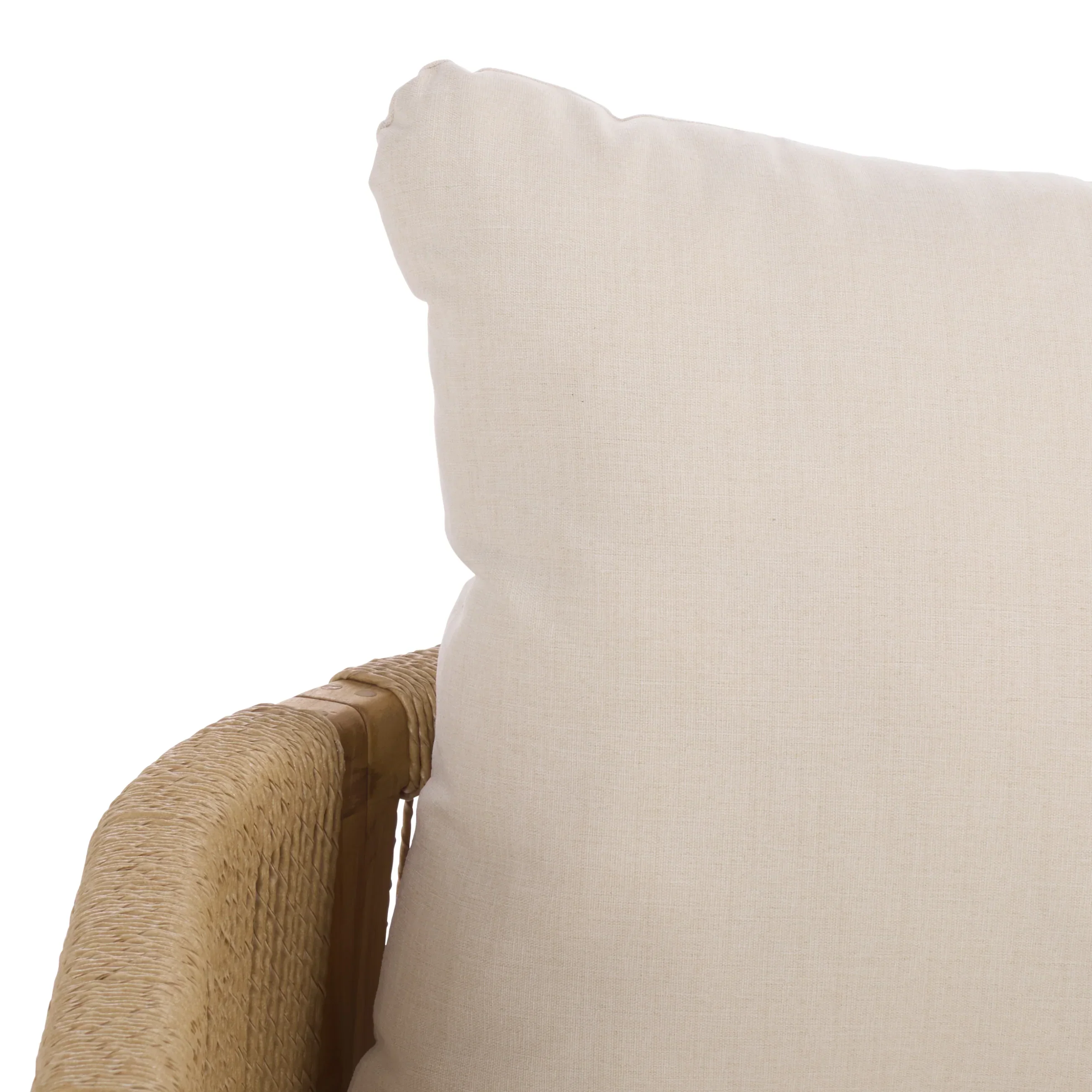 Gale Teak And Hyacinth Patio Sofa - Image 5