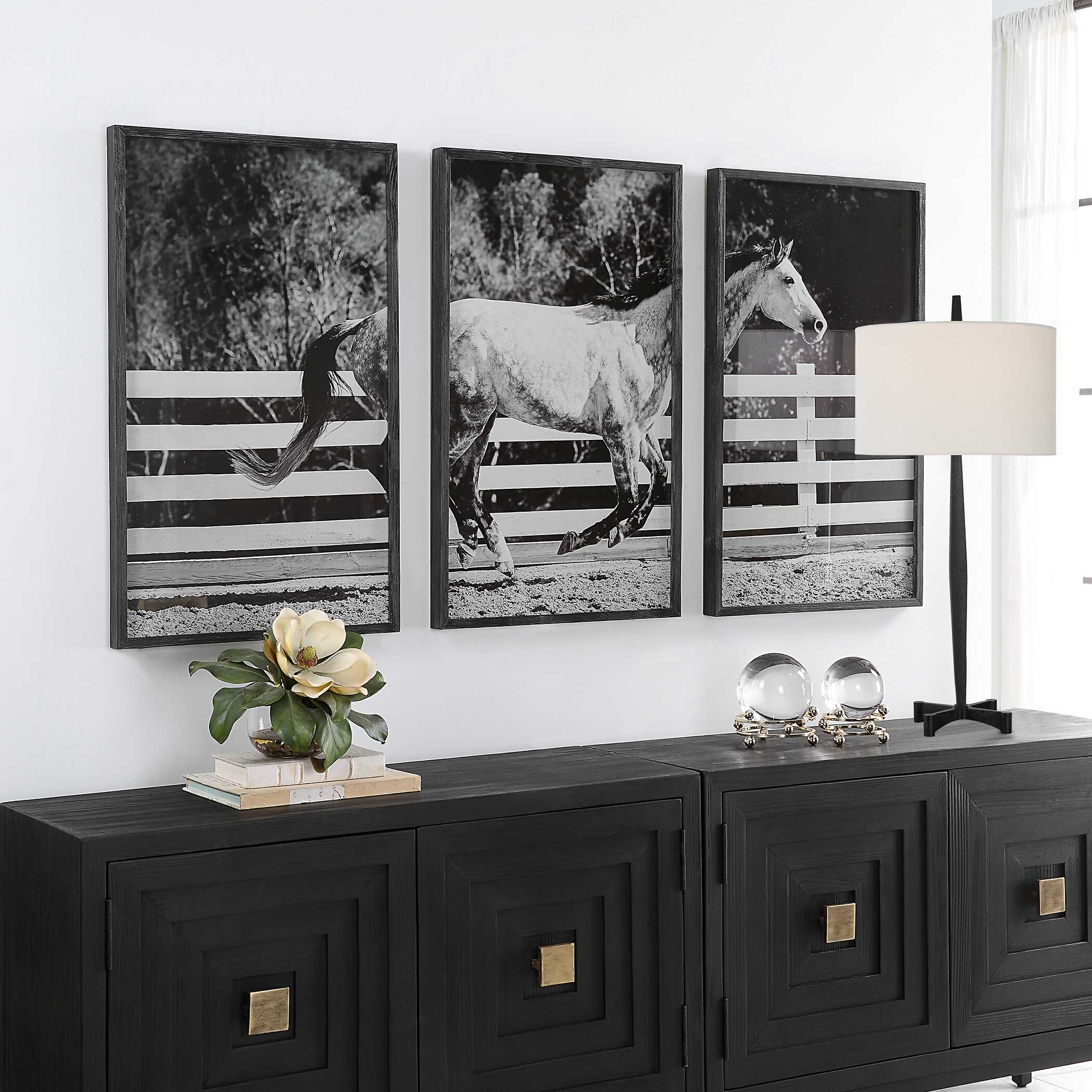Galloping Forward Equine Prints, Set/3 - Image 3