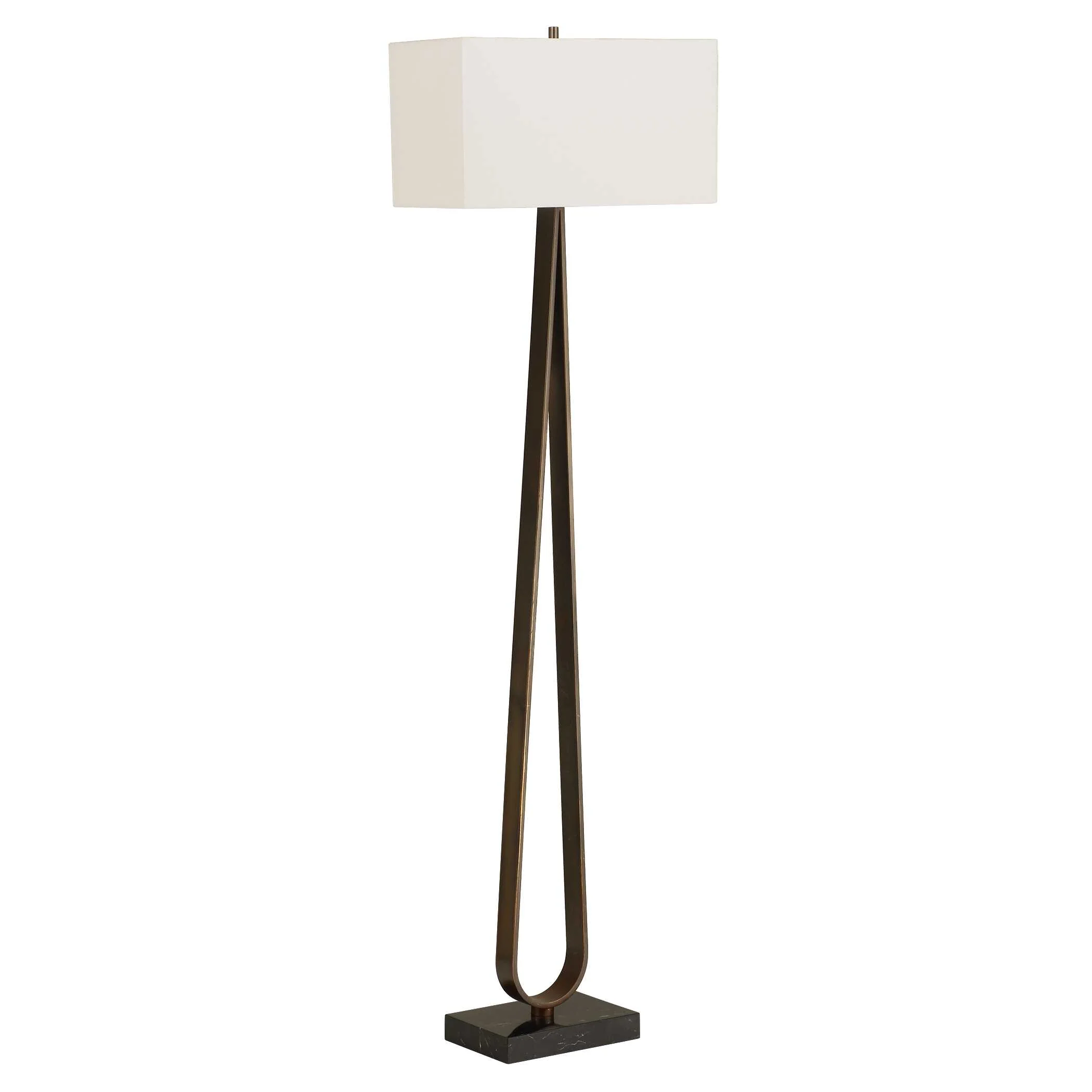 Galloway Minimalist Bronze Floor Lamp - Image 5