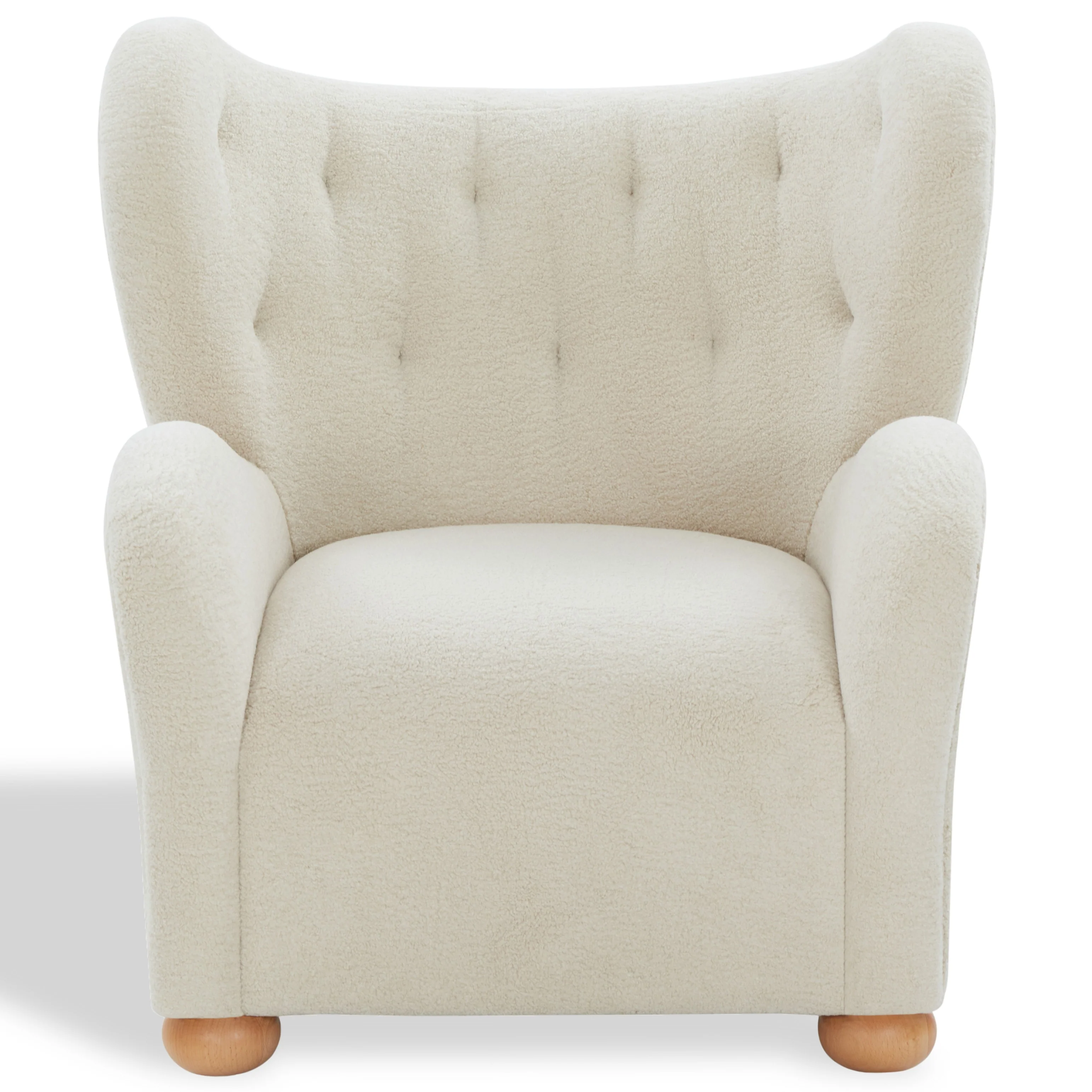 Galloway Wingback Teddy Accent Chair - Image 13