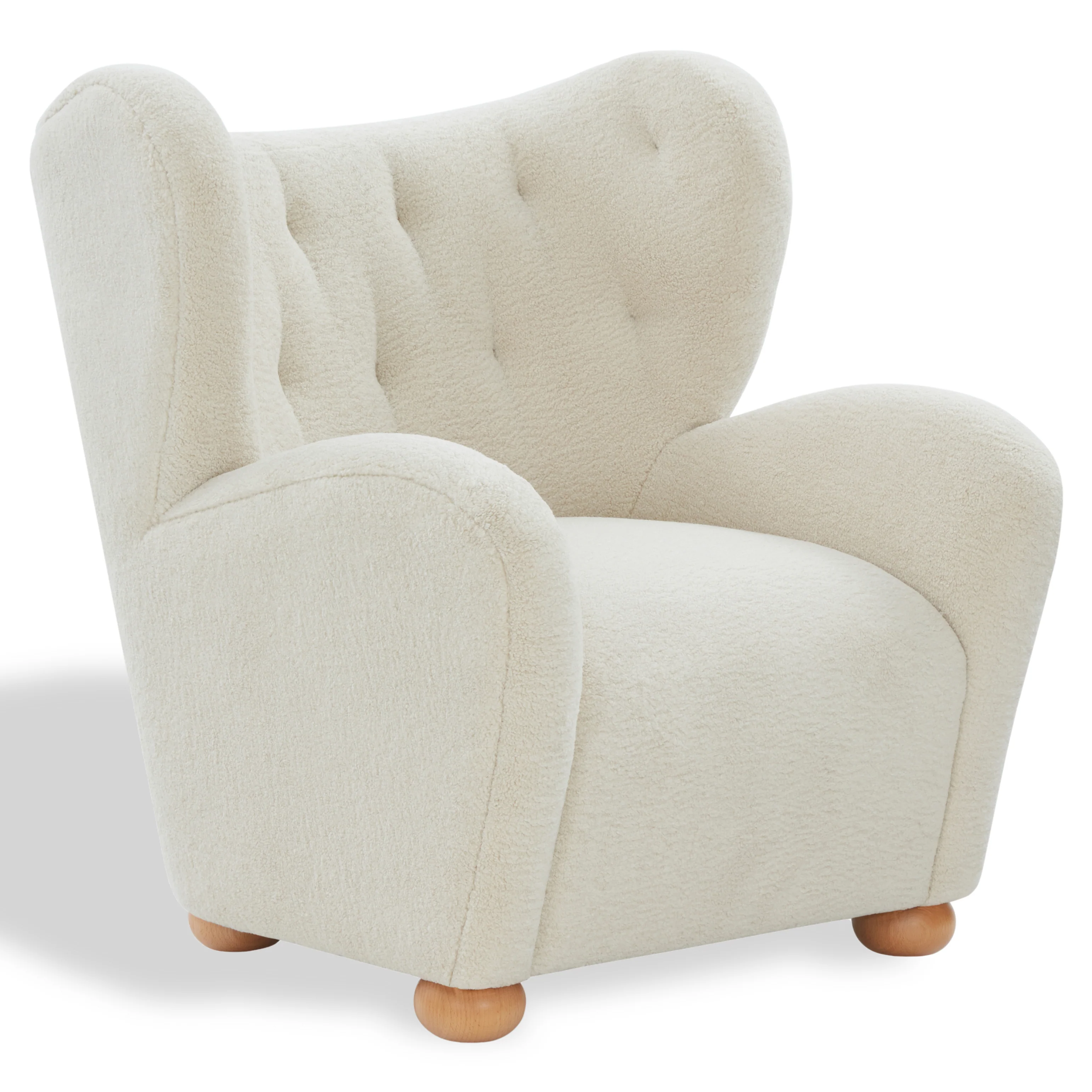 Galloway Wingback Teddy Accent Chair - Image 15