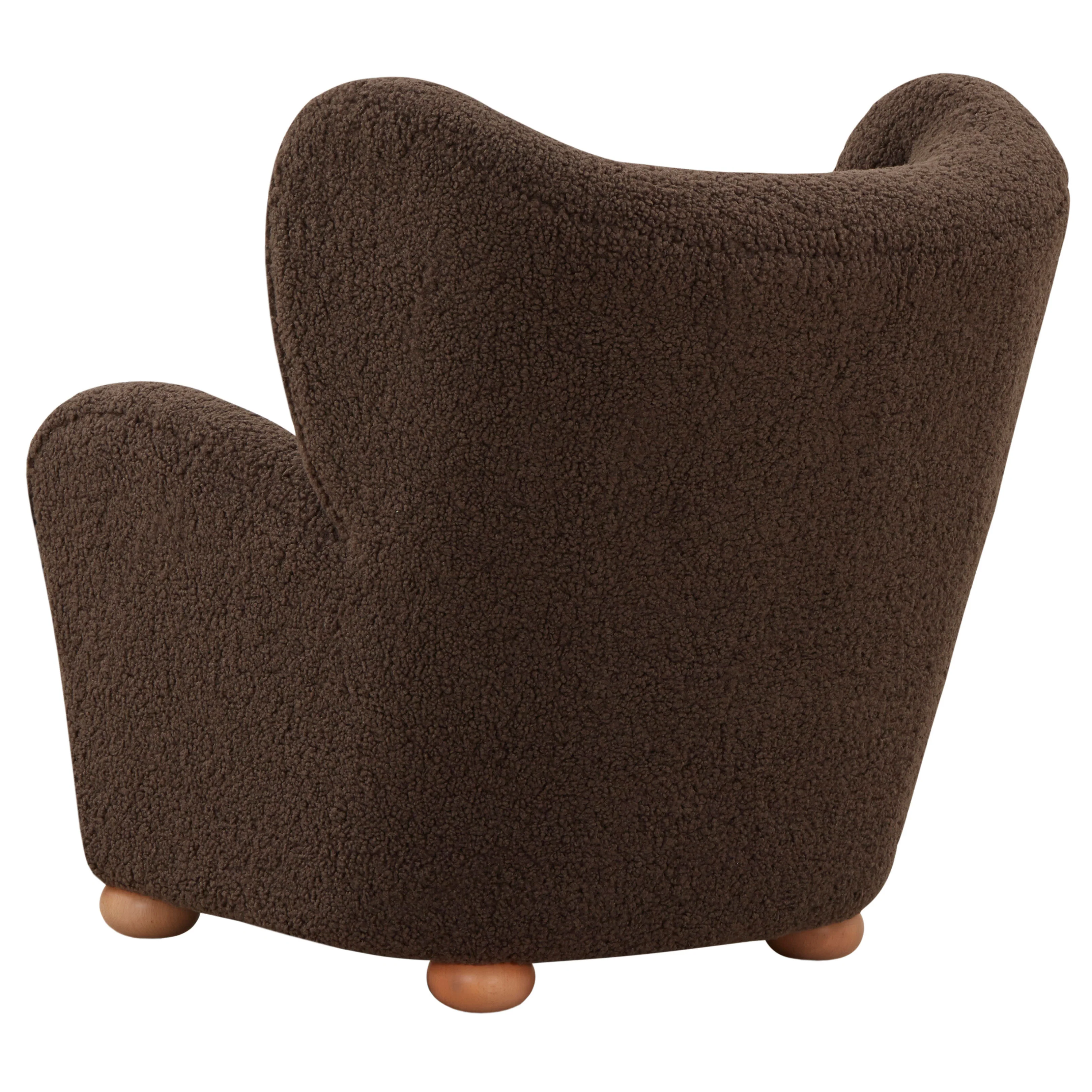 Galloway Wingback Teddy Accent Chair - Image 4