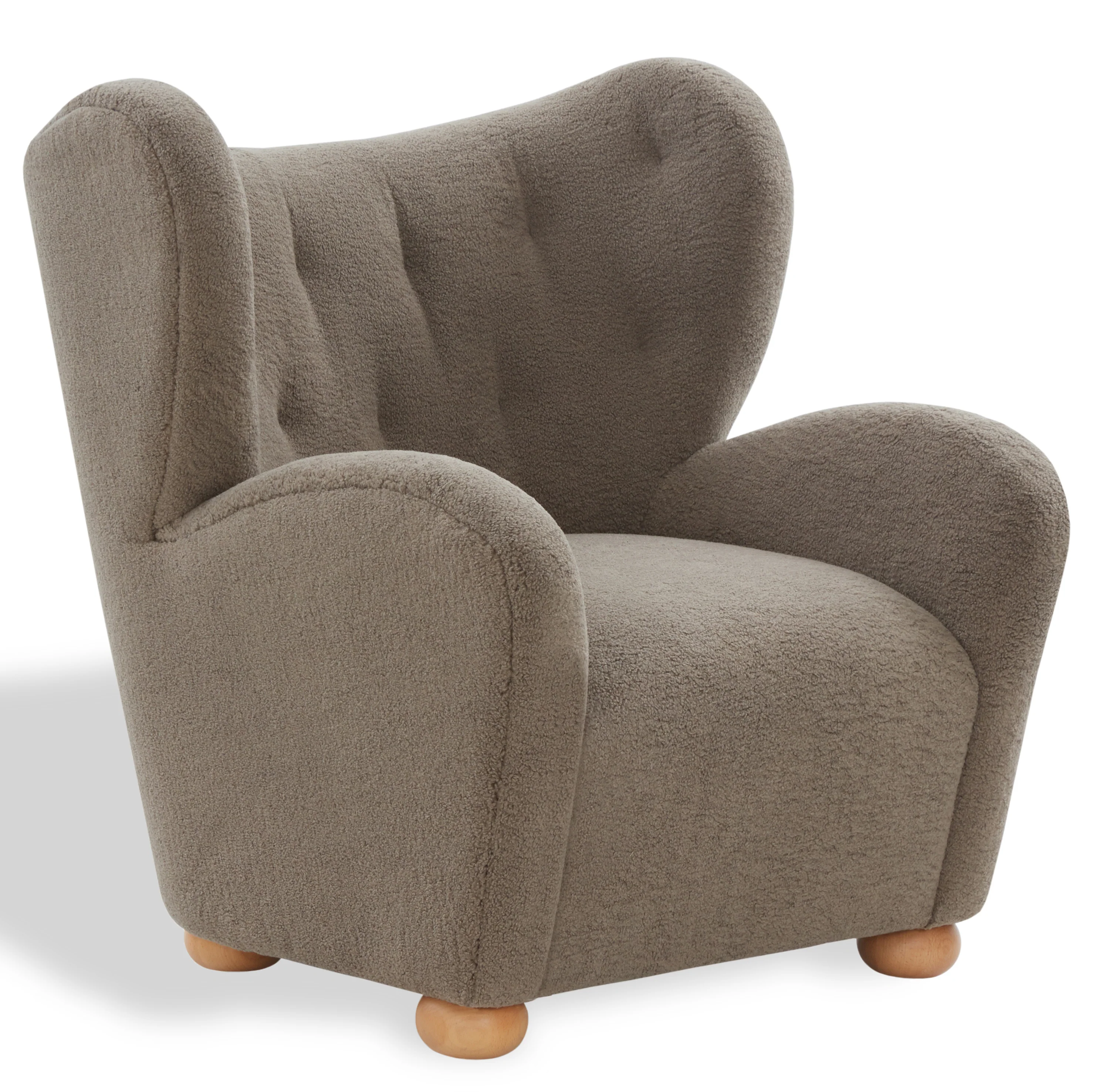 Galloway Wingback Teddy Accent Chair - Image 9