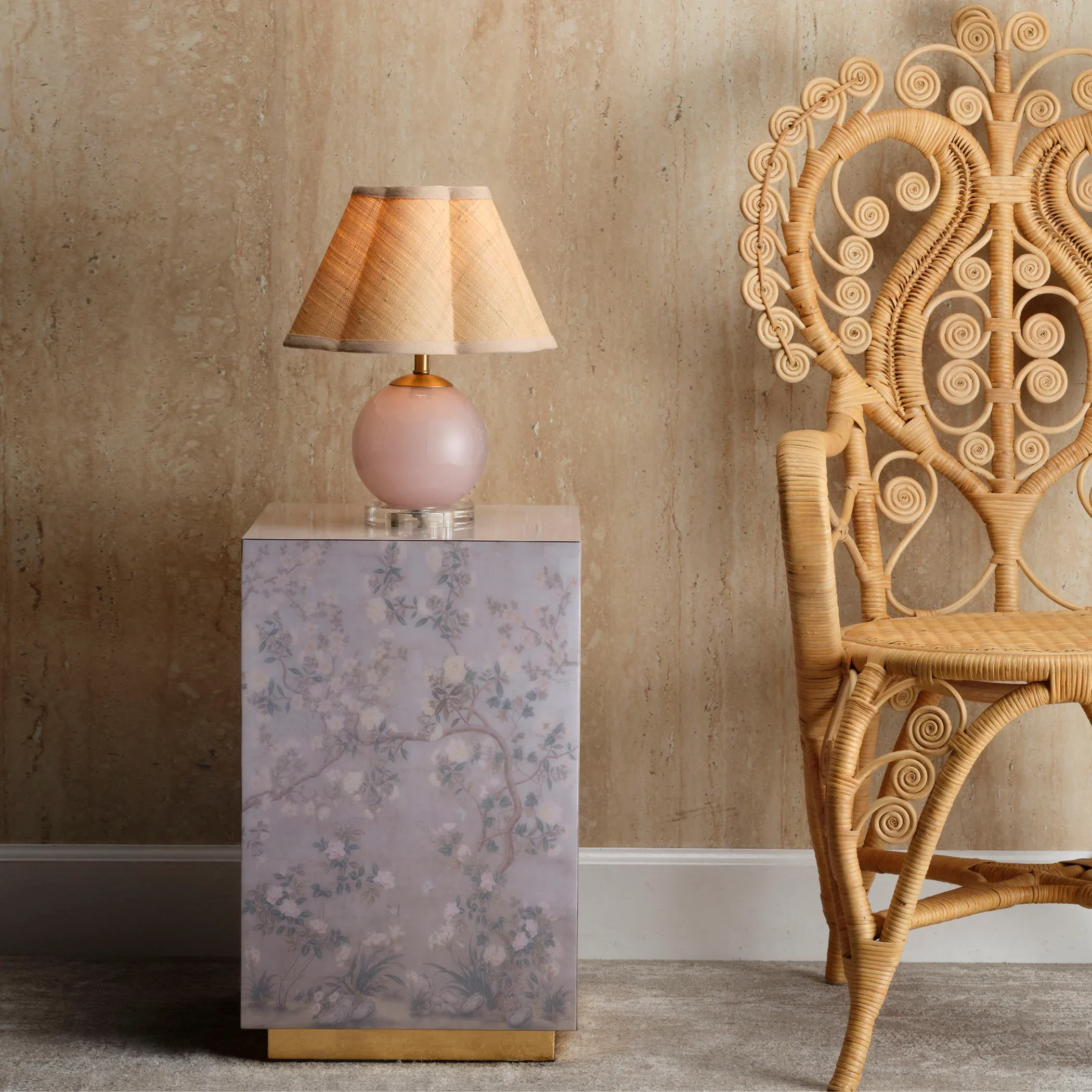 Garland Floral Accent Side Table - Image 2