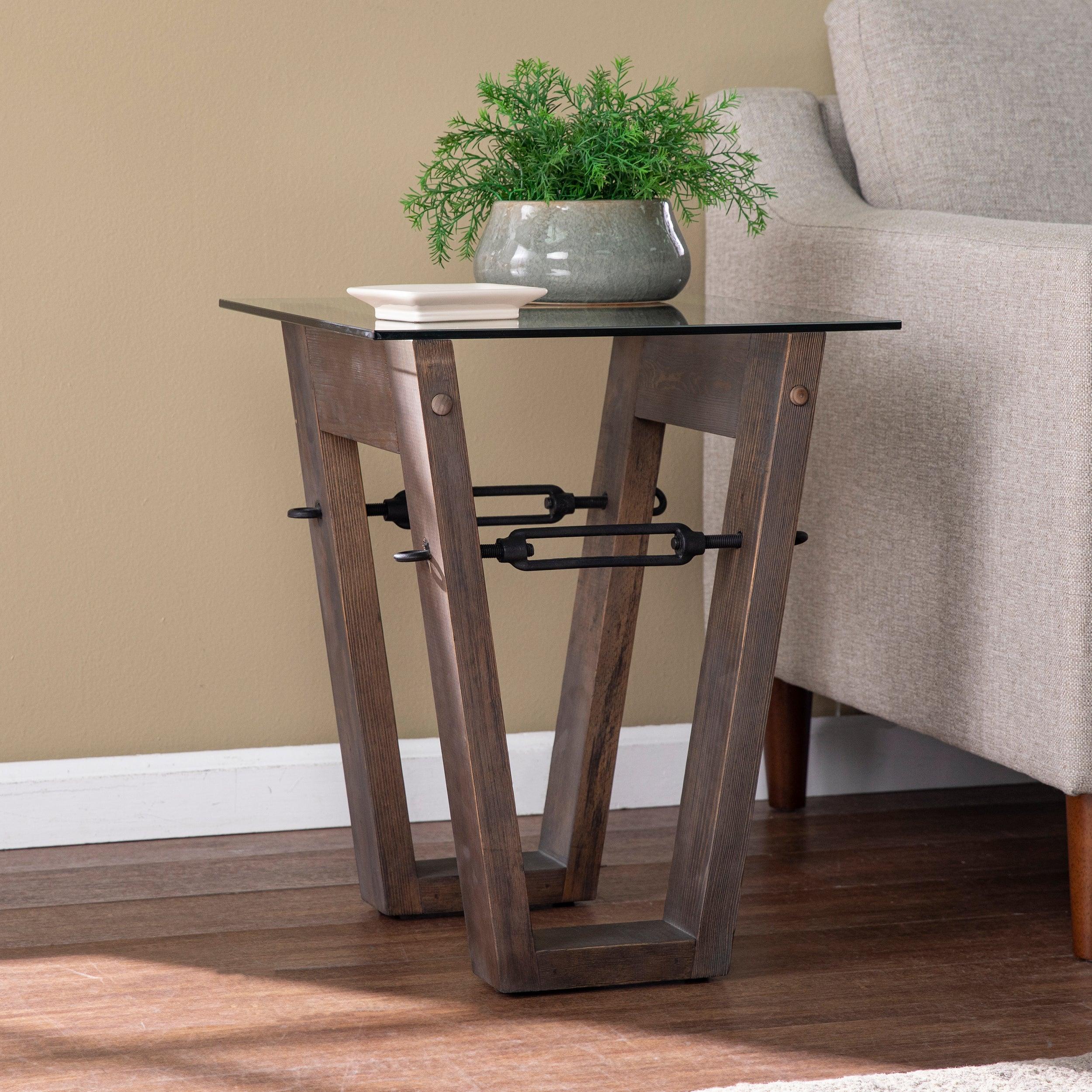 Garrinston Reclaimed Wood End Table - Image 2