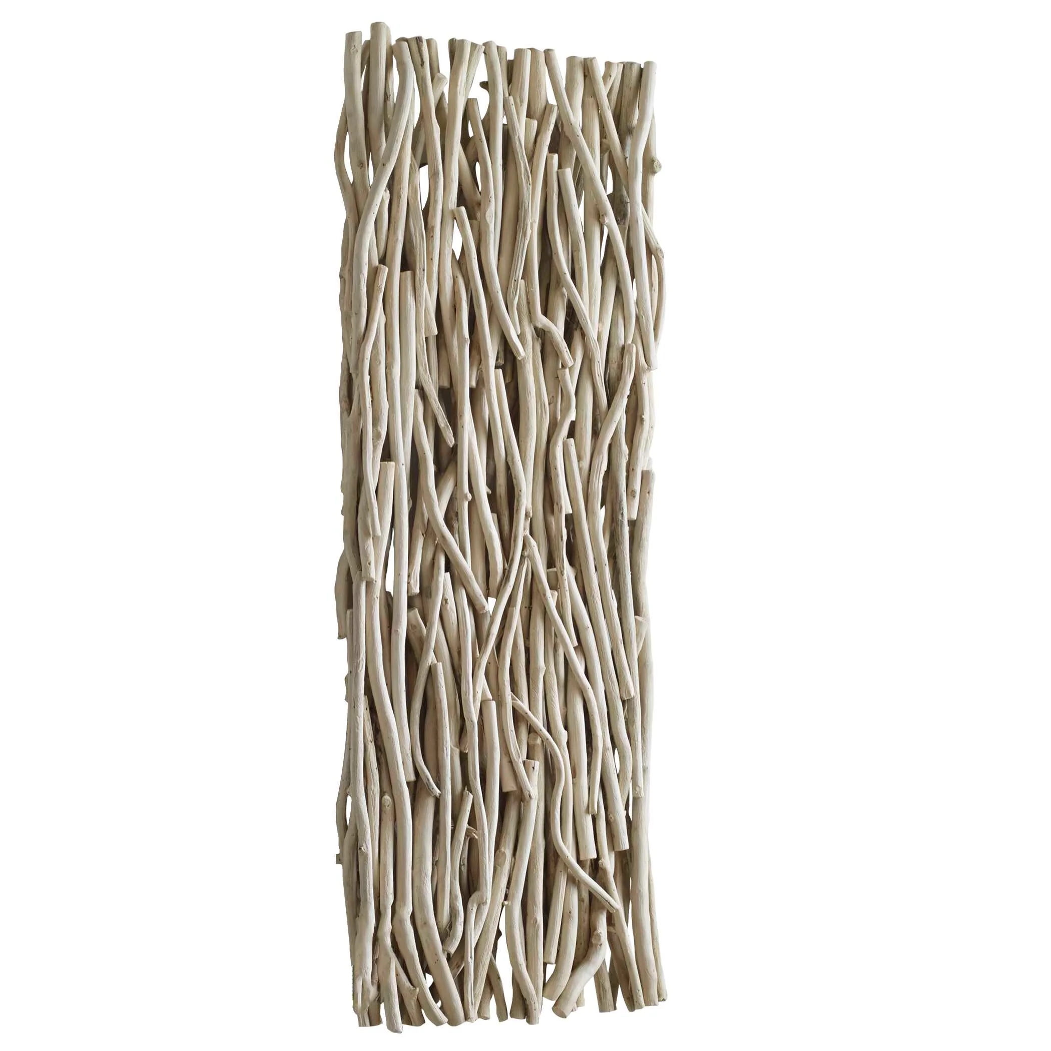 Gathered Teak Bleached Wood Wall Decor - Image 7