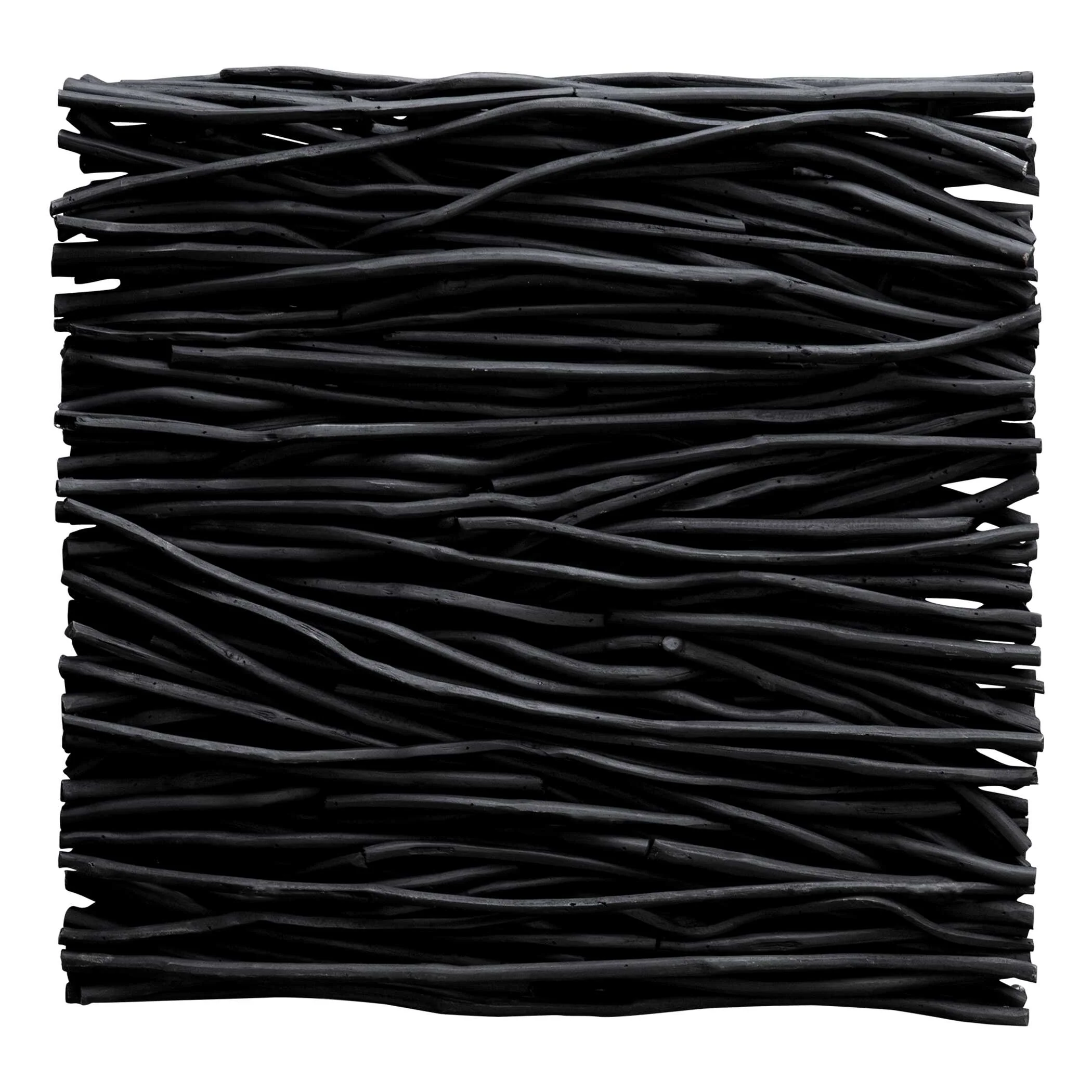 Gathered Teak Square Black Wood Wall Decor - Image 5