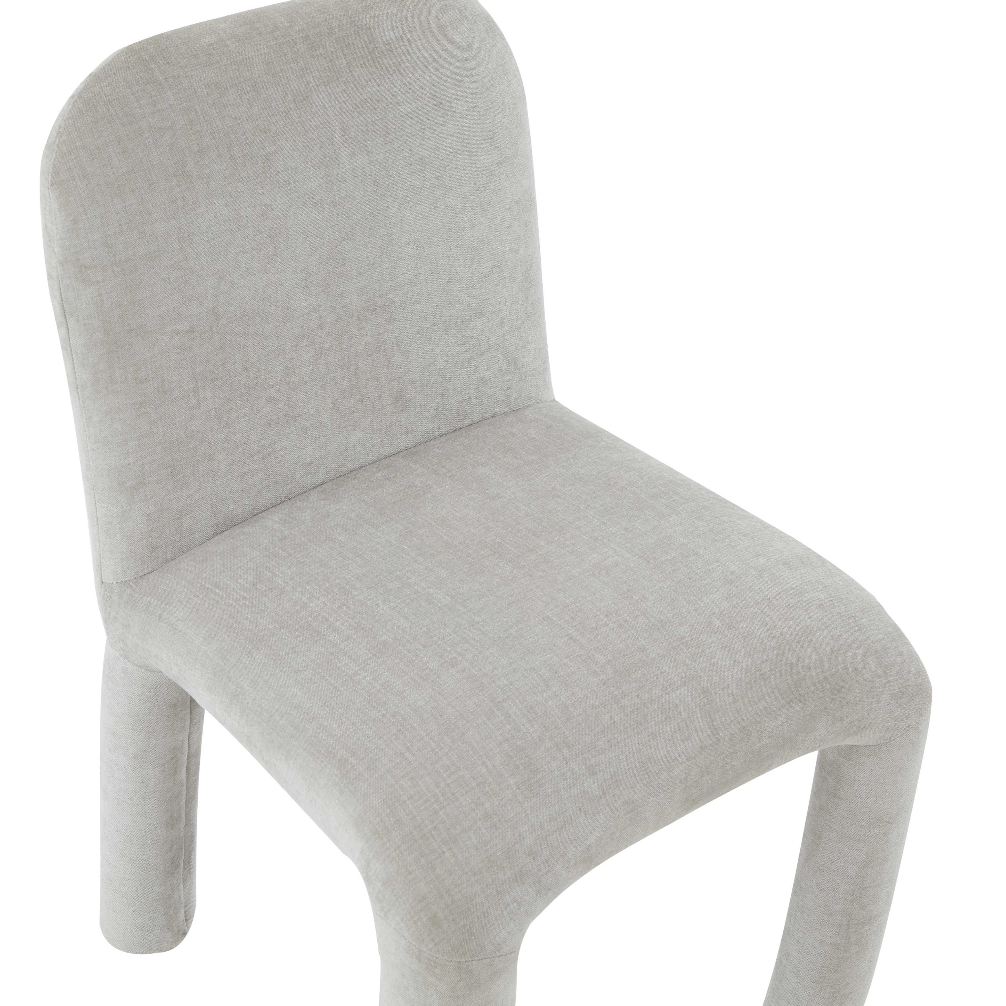 Georgia Light Grey Chenille Dining Chair - Set of 2 - Image 5