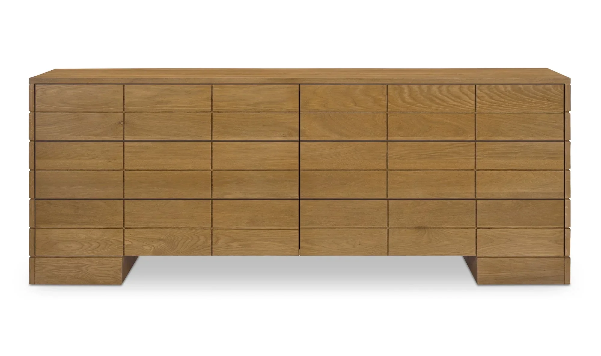 Gia 6 Drawer Dresser Brown