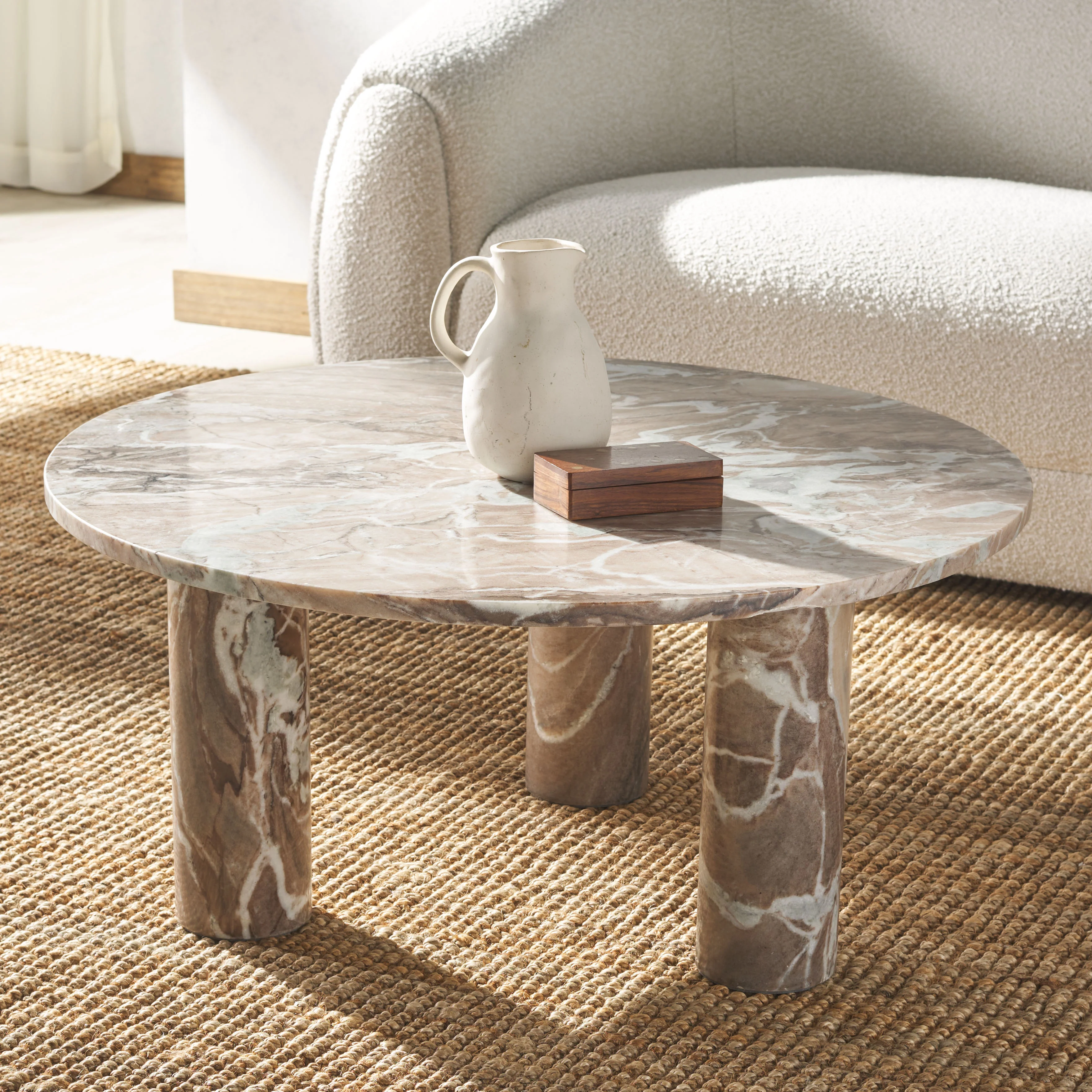 Giabella 3 Leg Marble Coffee Table - Image 8