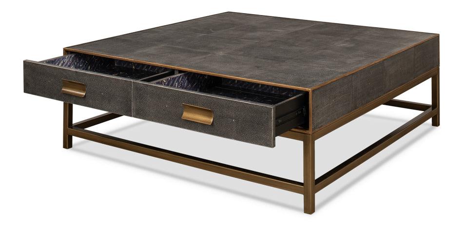 Gideon Shagreen Sq.Coffee Table - Image 3