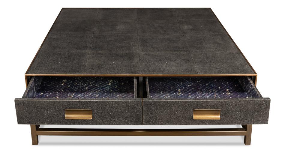 Gideon Shagreen Sq.Coffee Table - Image 4