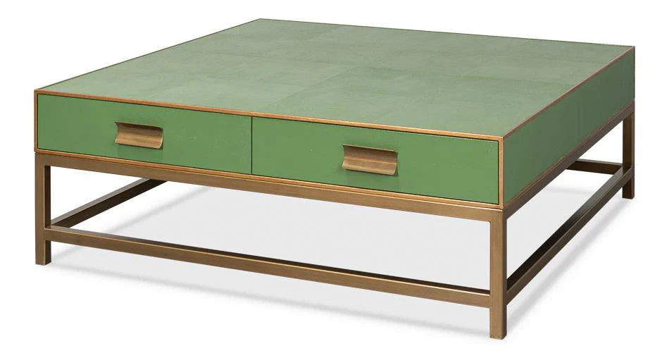 Gideon Shagreen Square Coffee Table