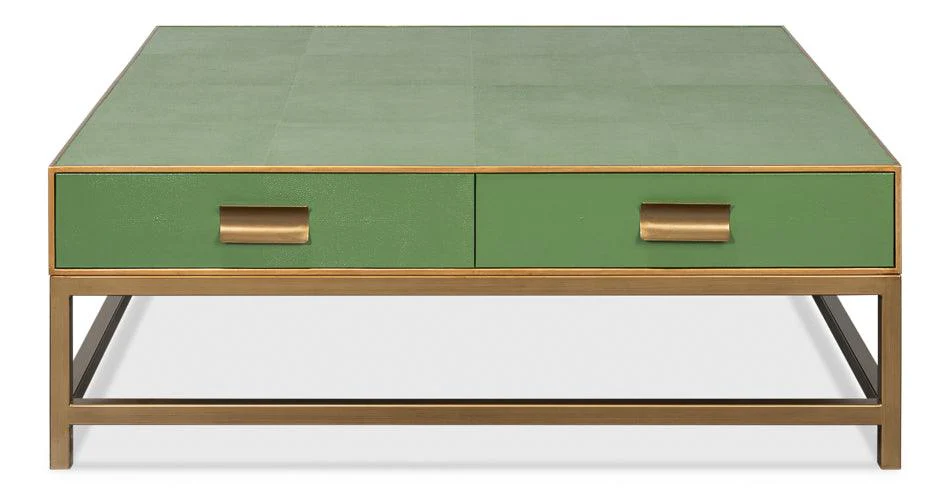 Gideon Shagreen Square Coffee Table - Image 2