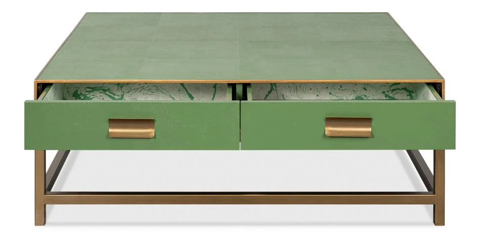 Gideon Shagreen Square Coffee Table - Image 3