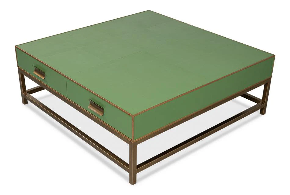 Gideon Shagreen Square Coffee Table - Image 4