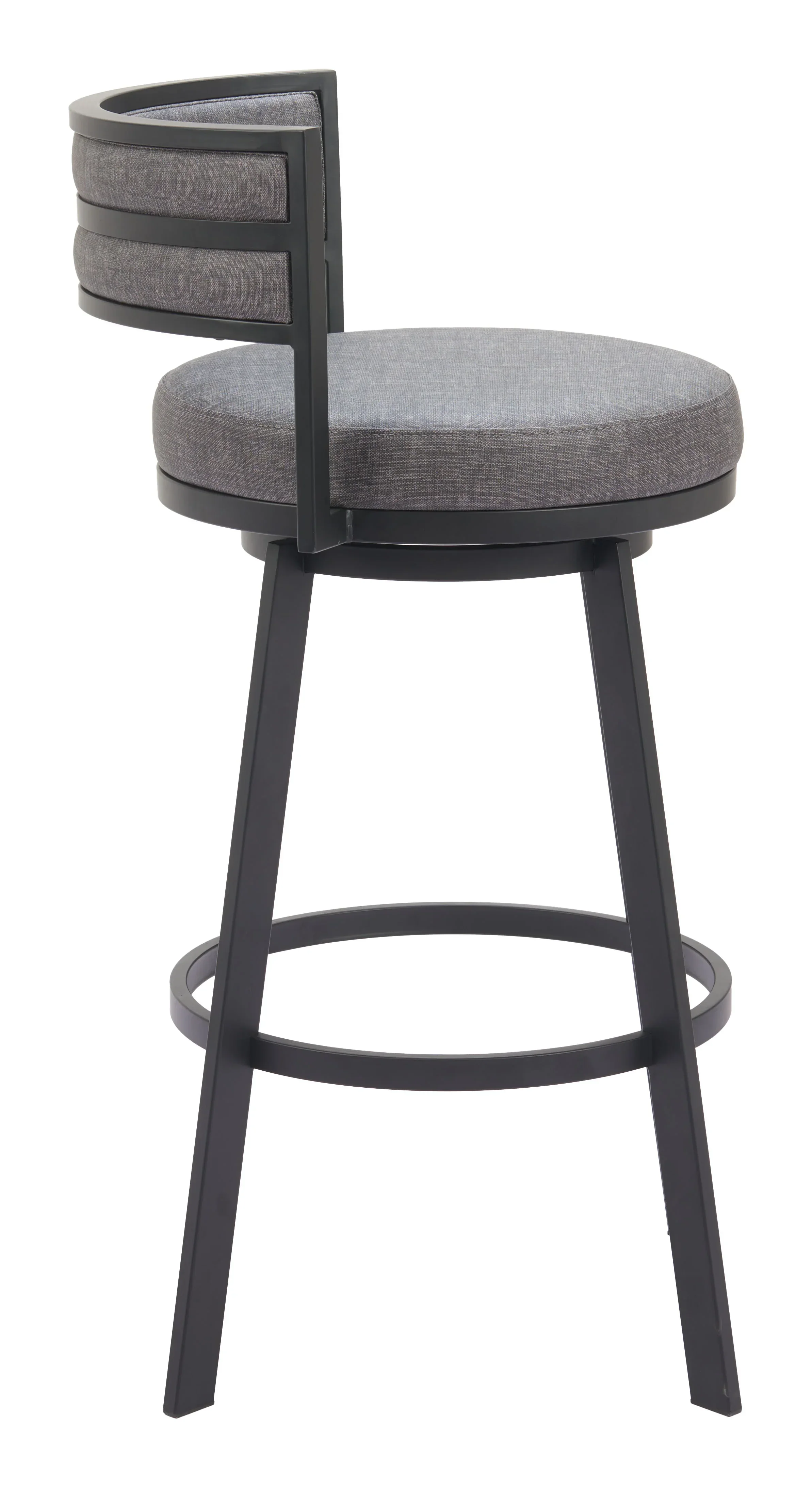 Gimsby Swivel Barstool Gray - Image 3
