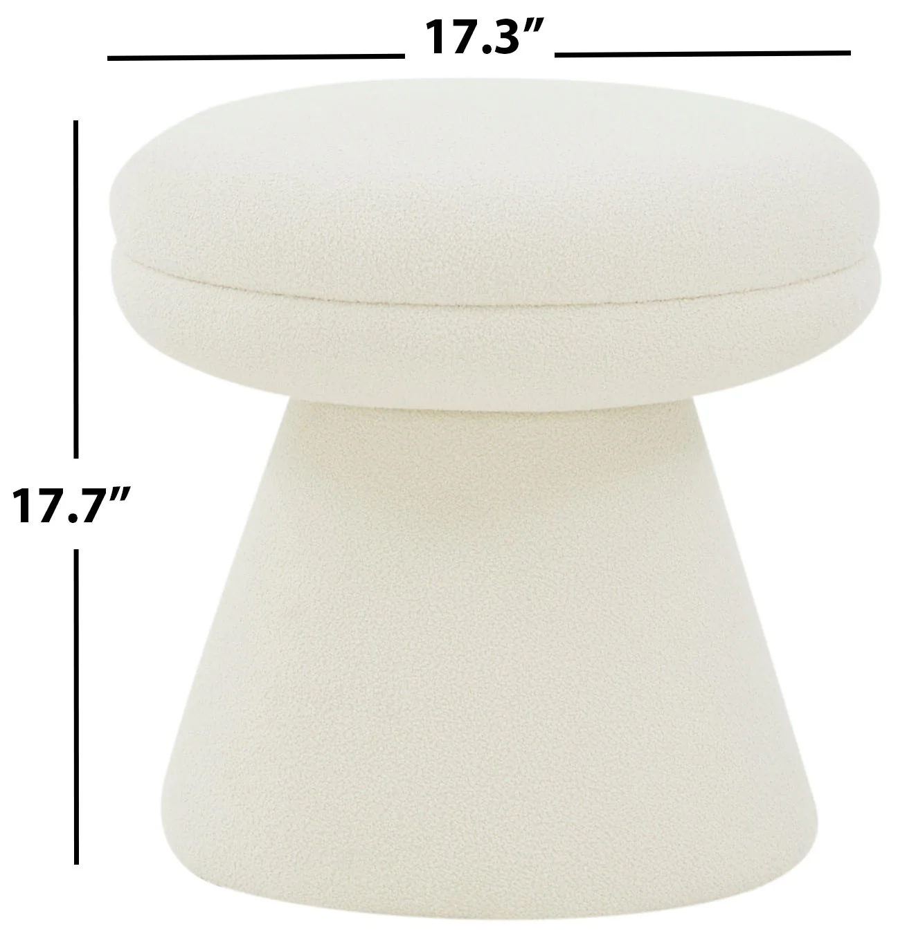 Gisella Boucle Ottoman - Image 3