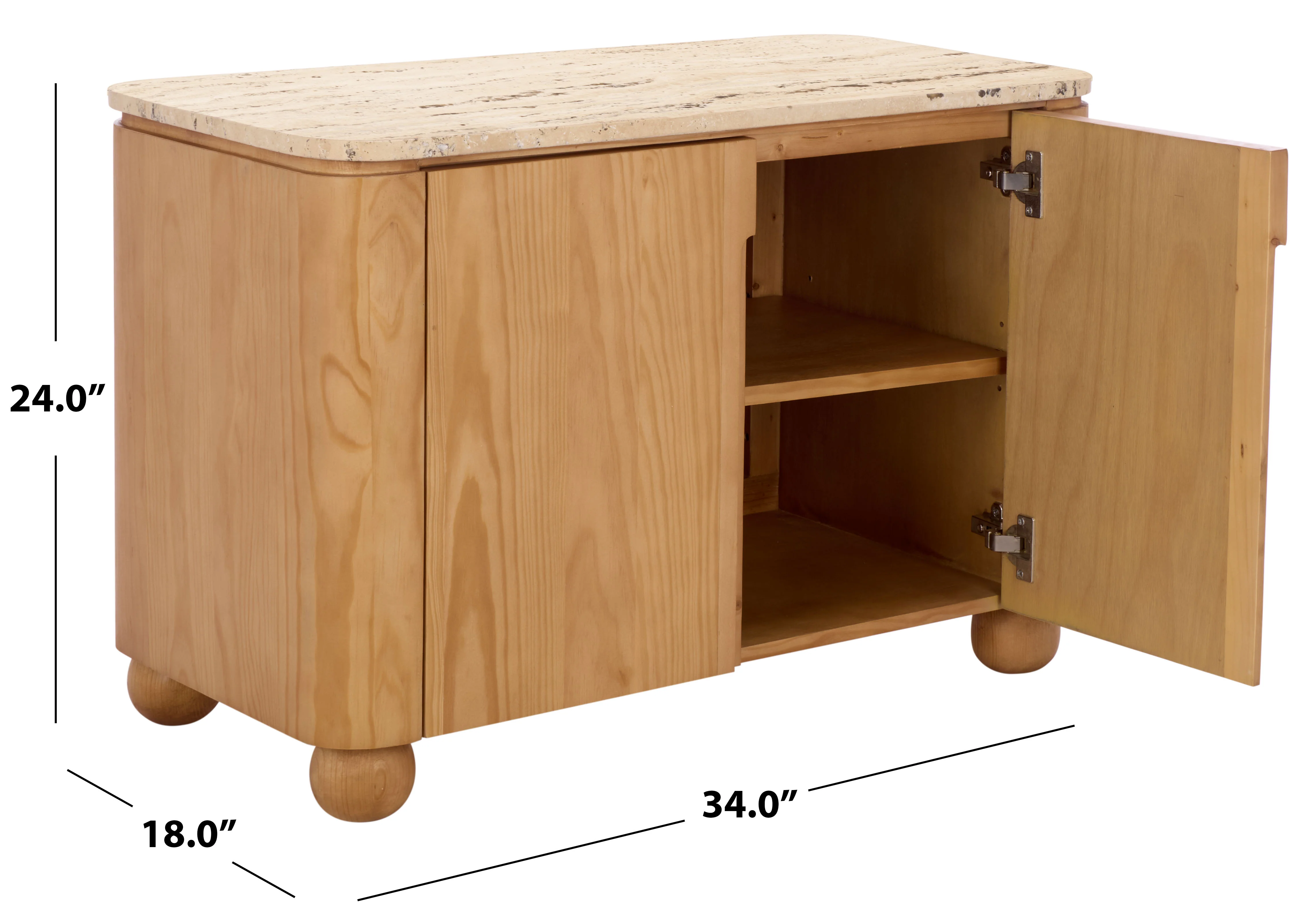 Giuletta Travertine Top Chest - Image 9