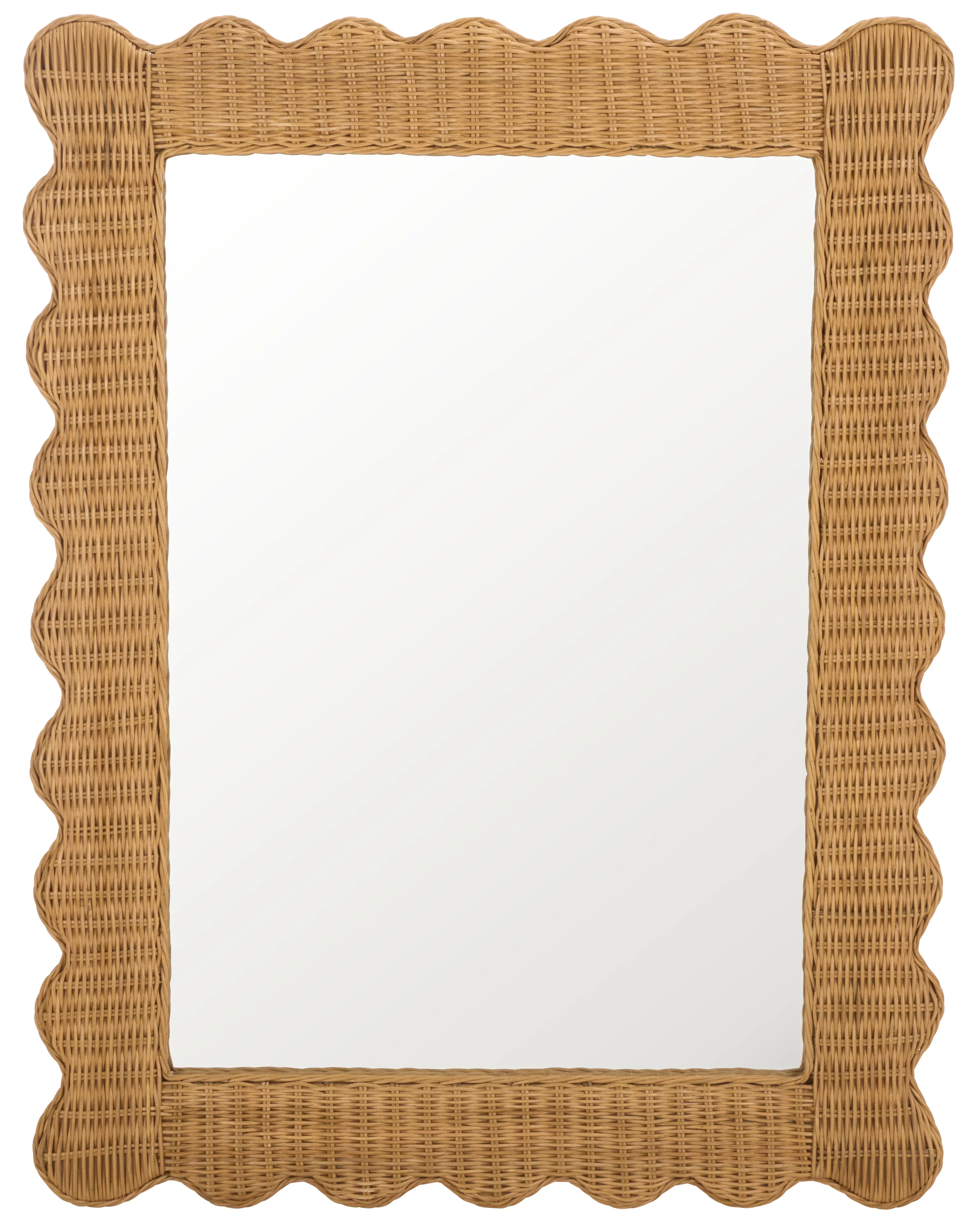 Glendetta Rattan 40" Rectangle Mirror