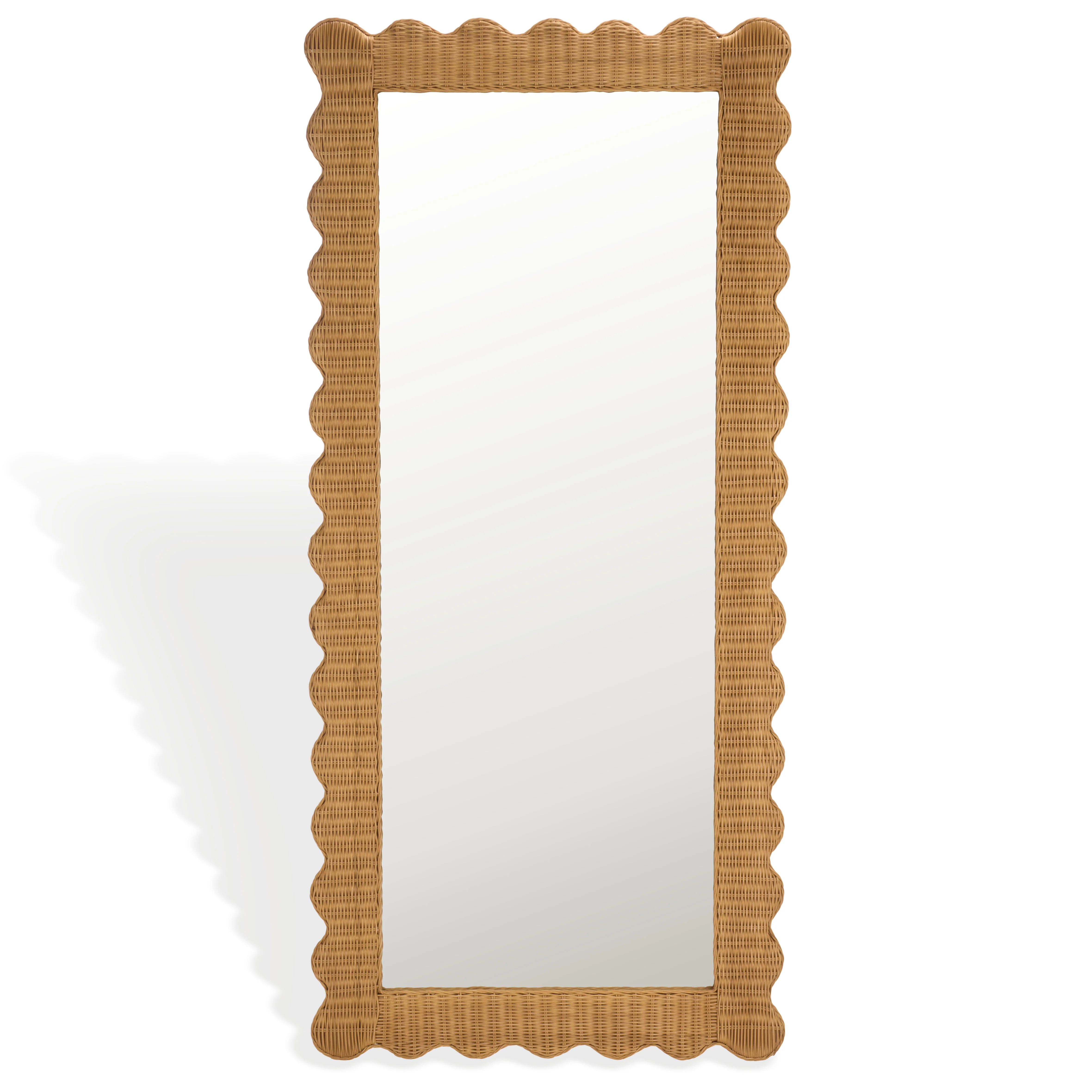 Glendetta Rattan 70" Rectangle Mirror - Image 2