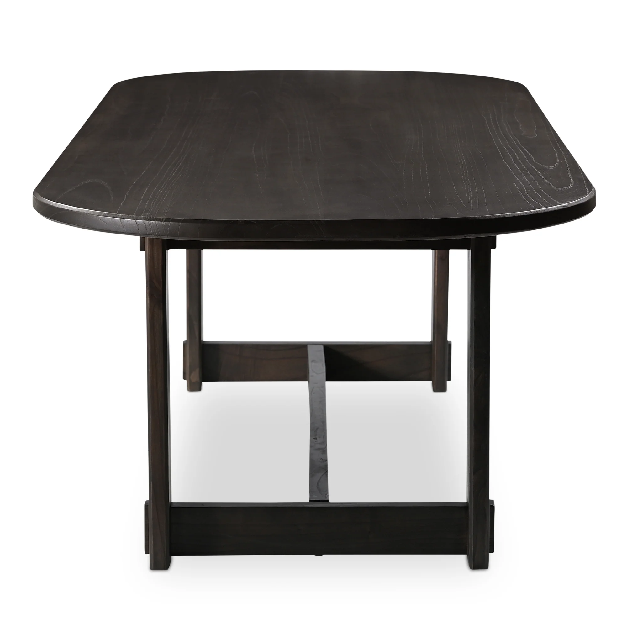 Glenn Oval Dining Table Dark Brown - Image 4