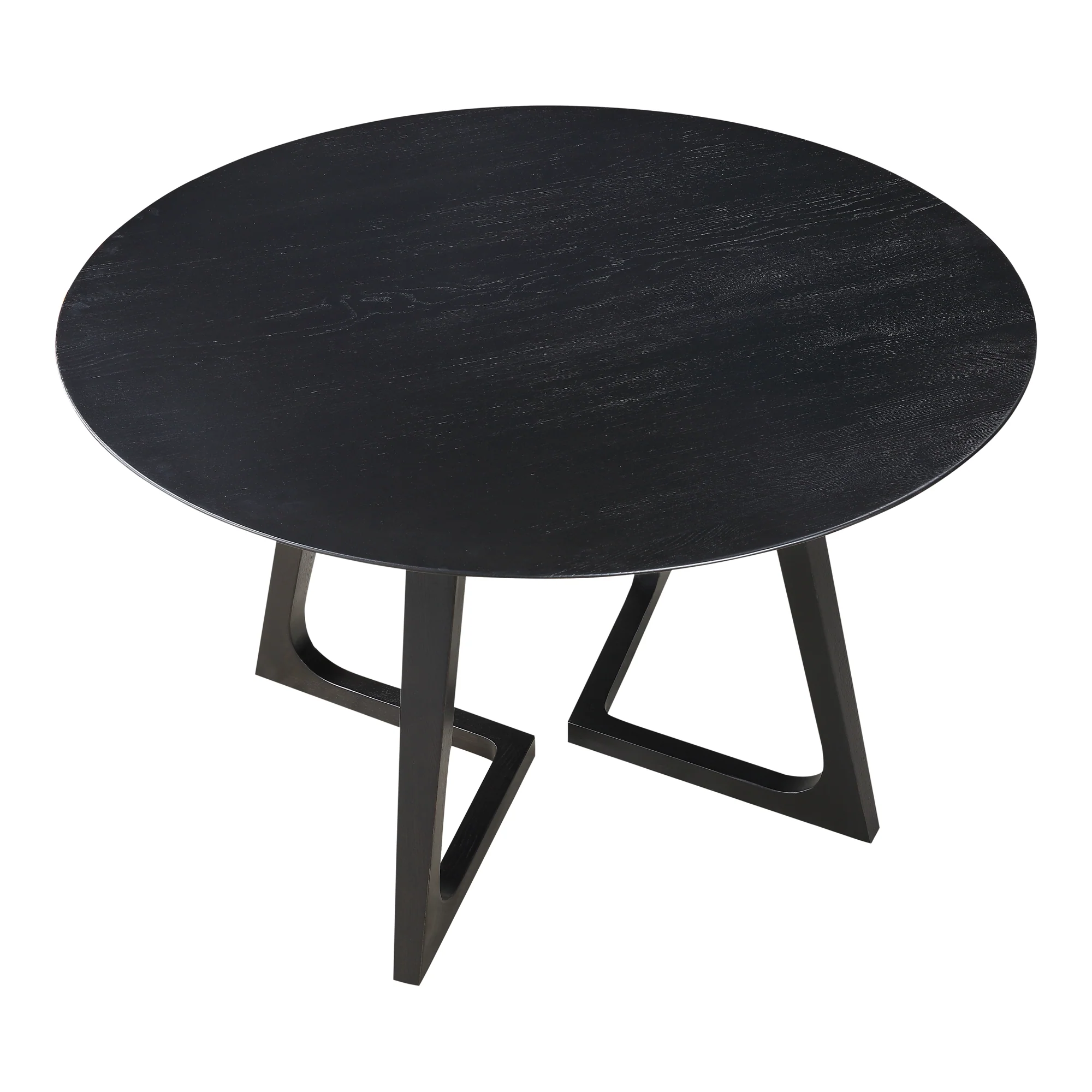 Godenza Dining Table Round Black Ash - Image 4
