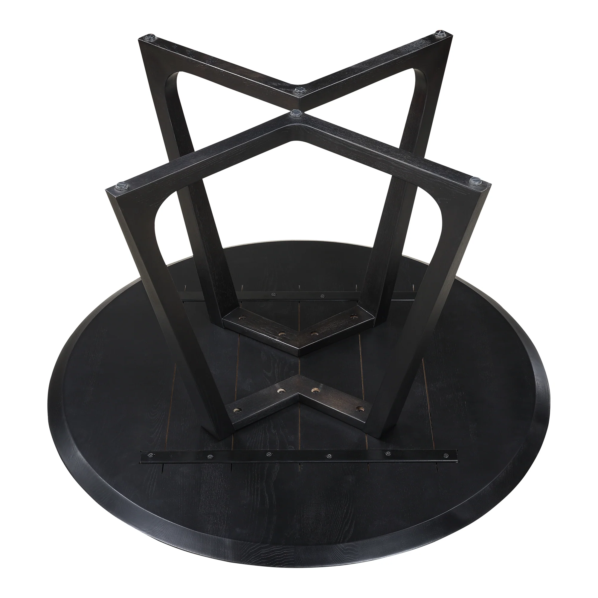 Godenza Dining Table Round Black Ash - Image 5