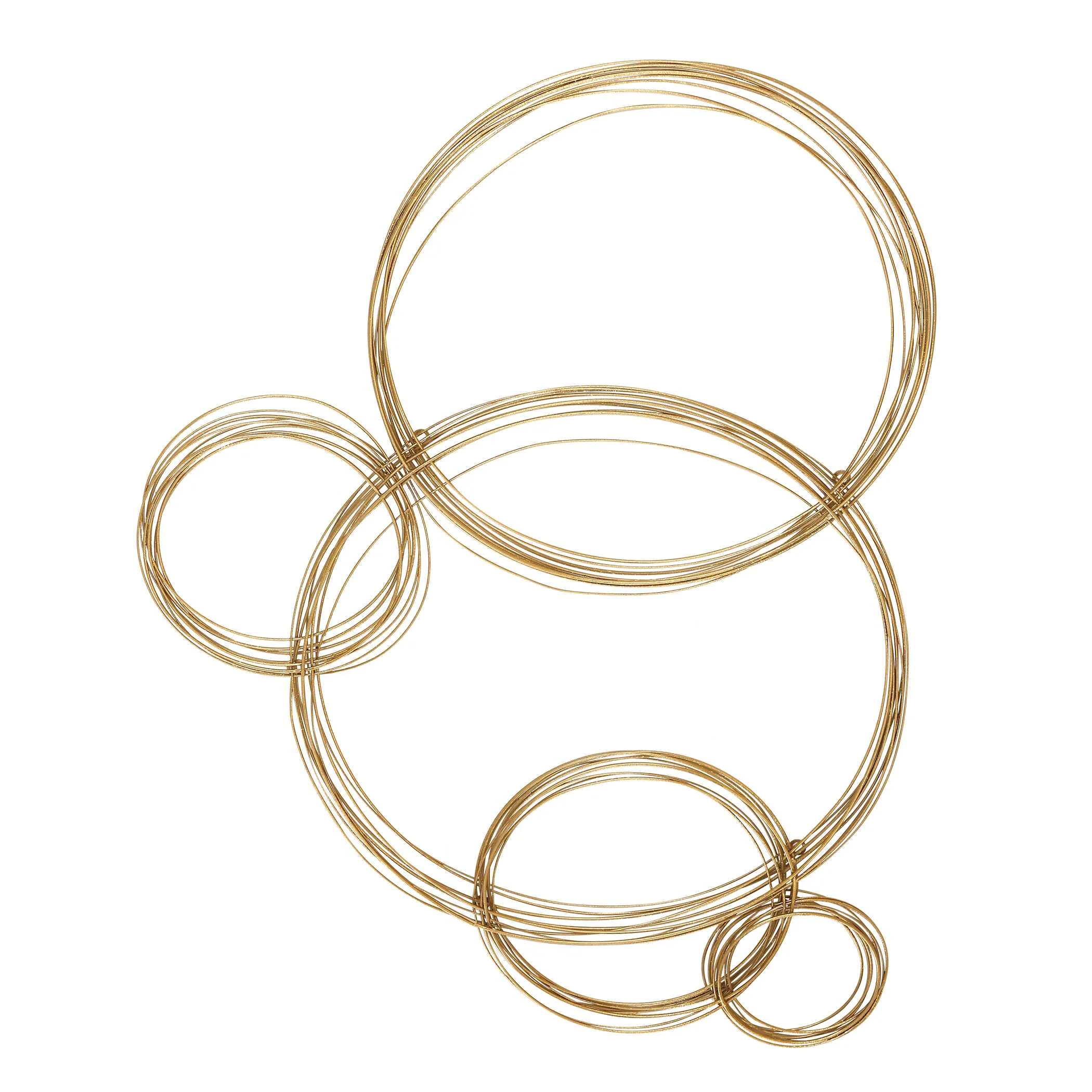 Golden Bubbles Metal Wall Decor - Image 4