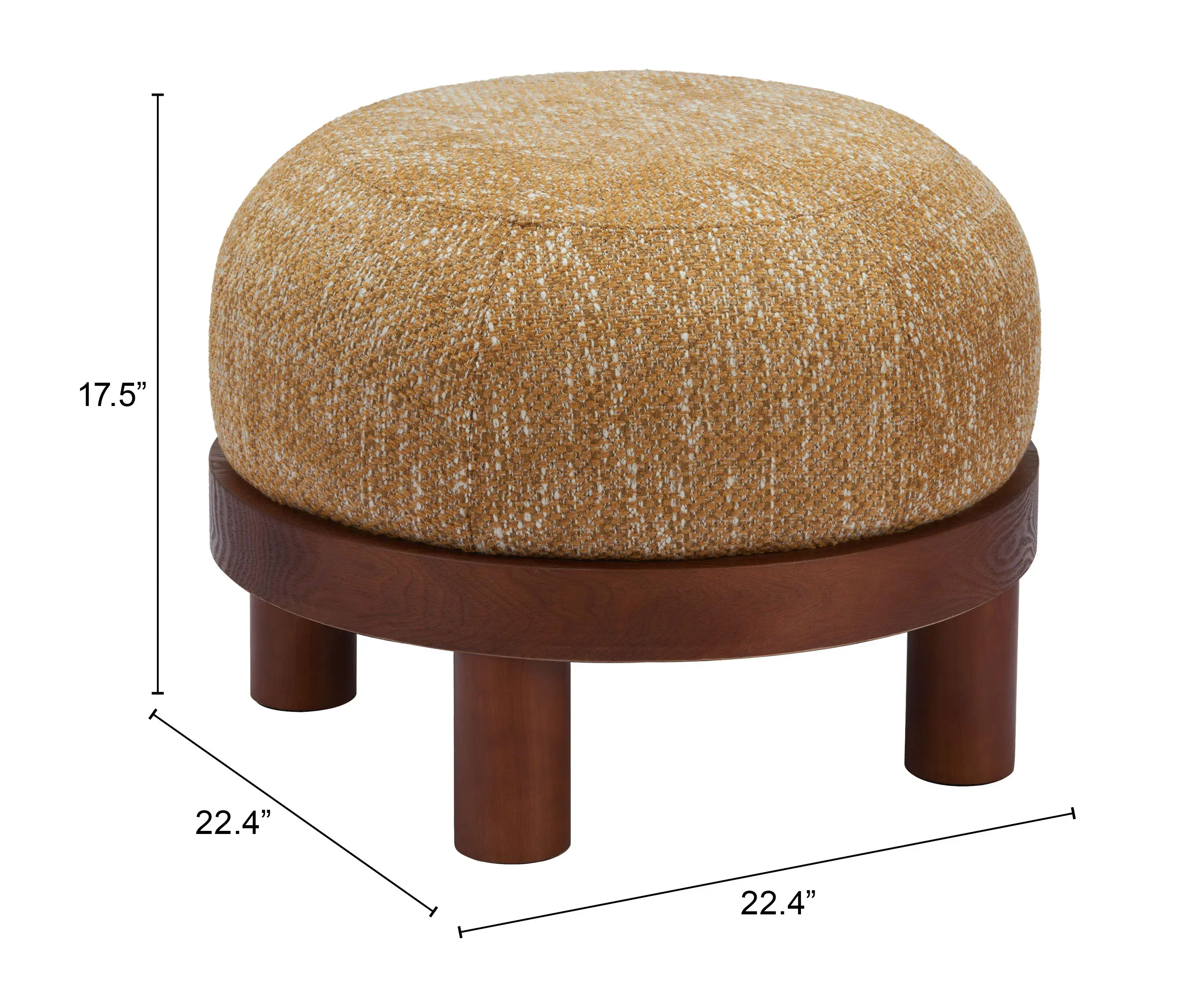Gome Ottoman Oat Yellow - Image 4
