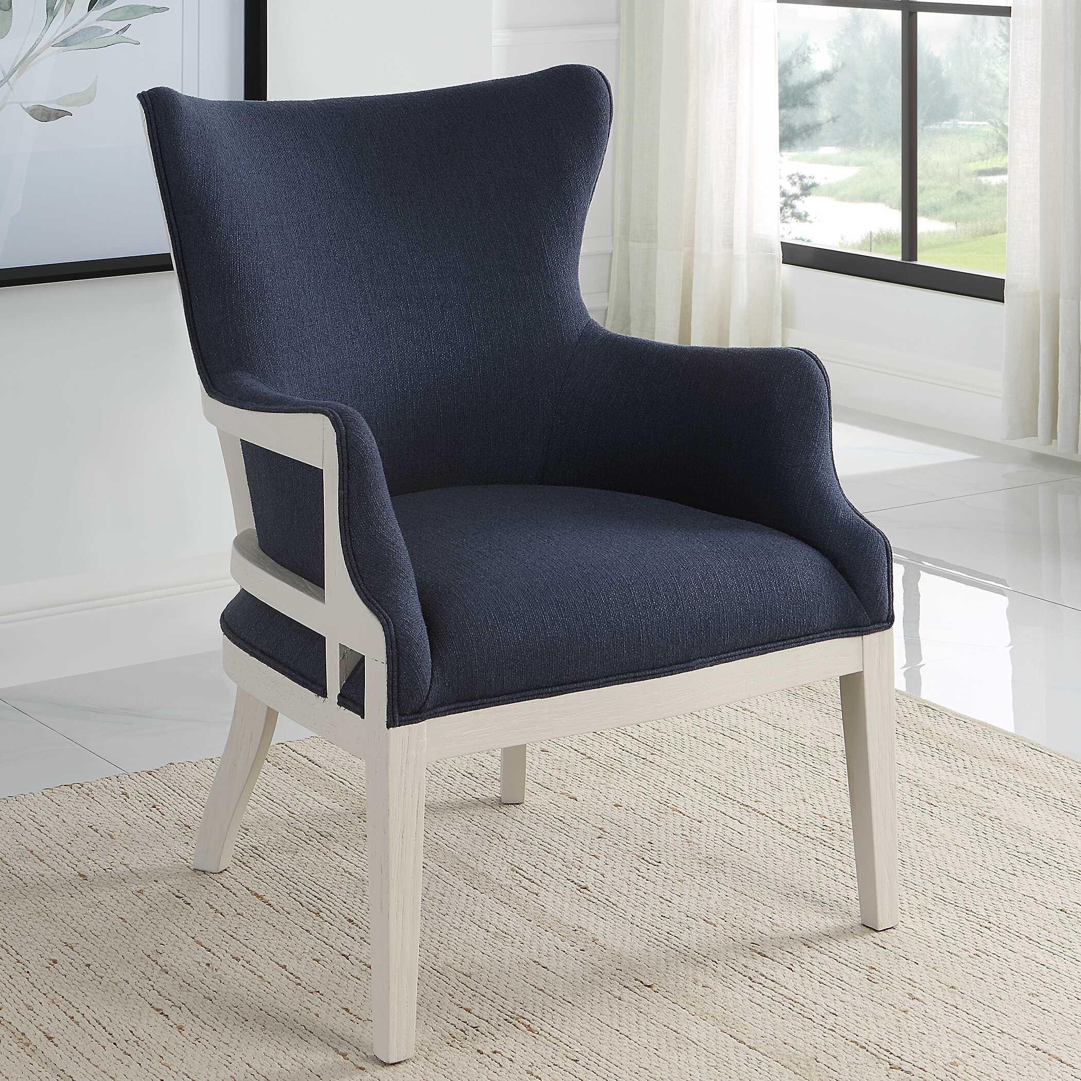 Gordonston Blue Fabric Accent Chair - Image 2