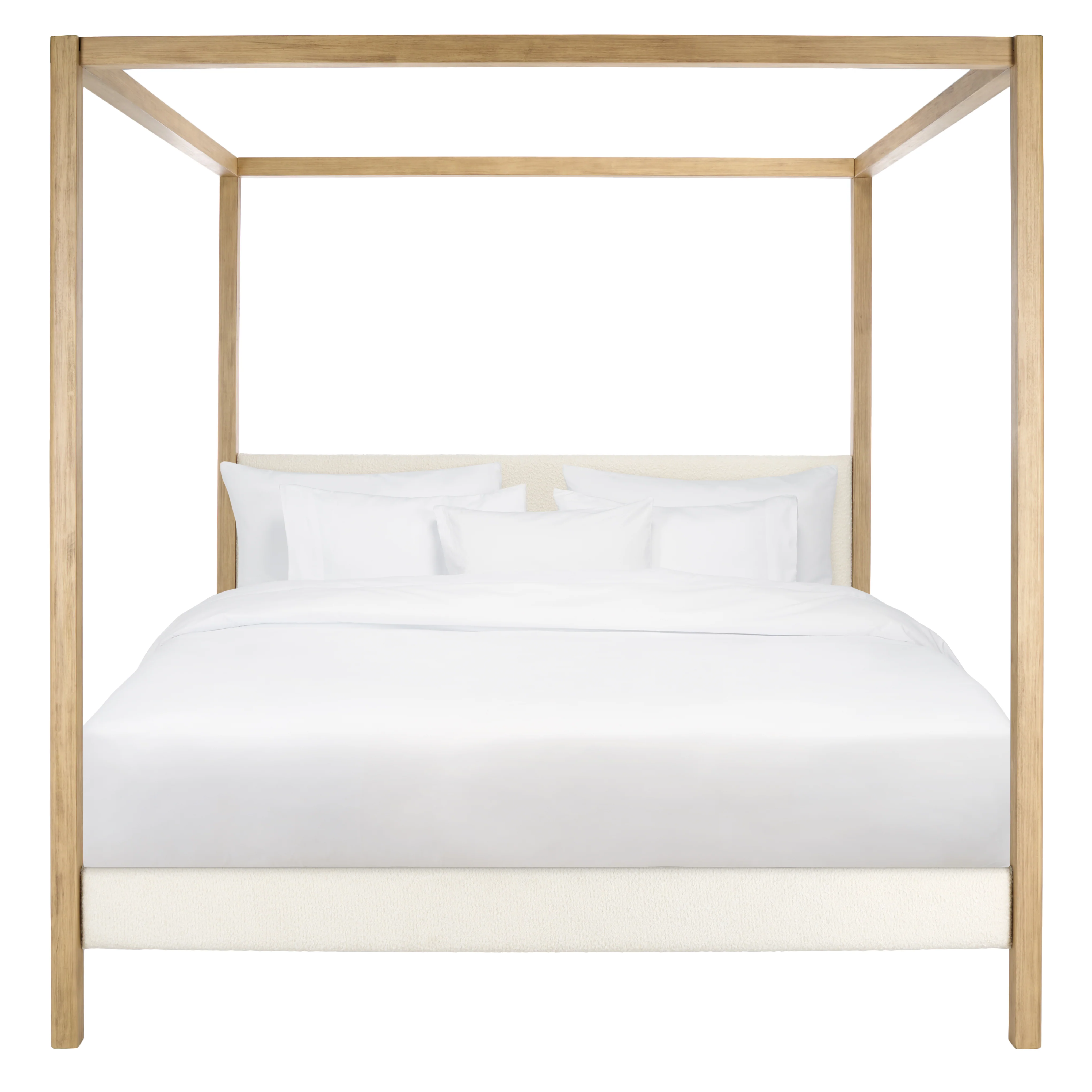 Graciella Boucle King Canopy Bed