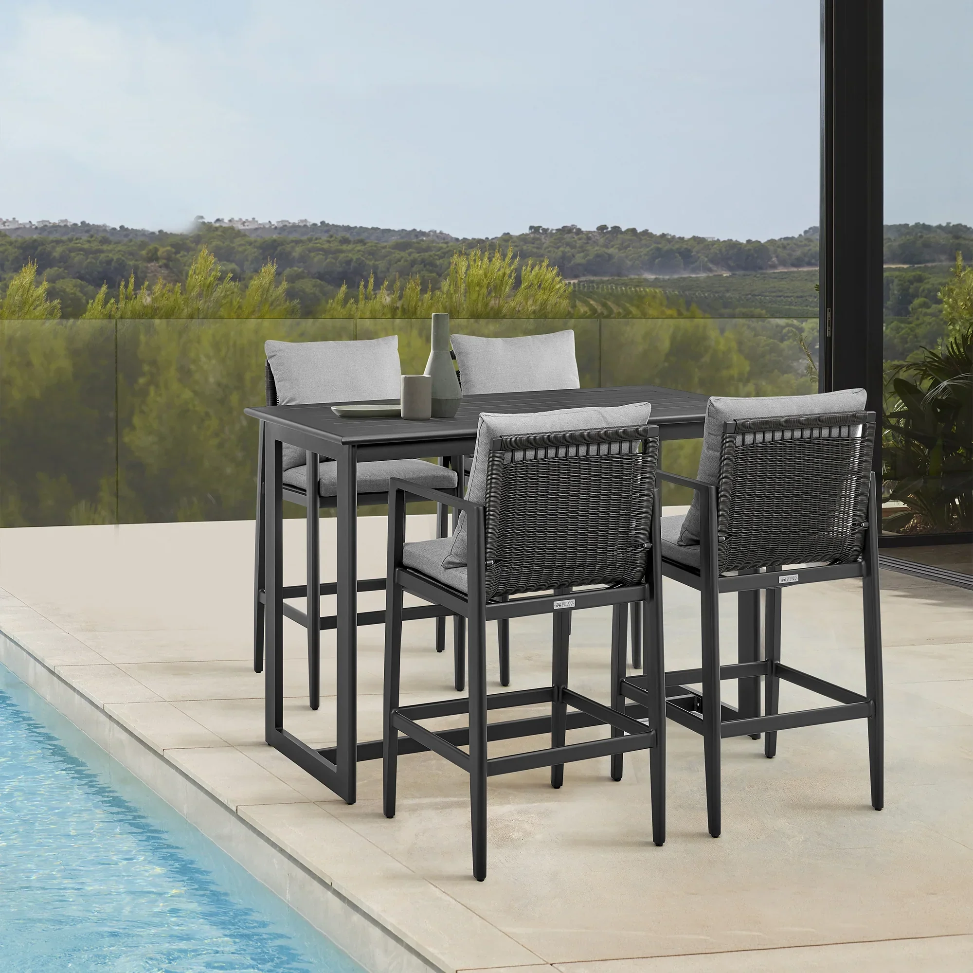 Grand Outdoor Barstool - Set of 2 - Image 10