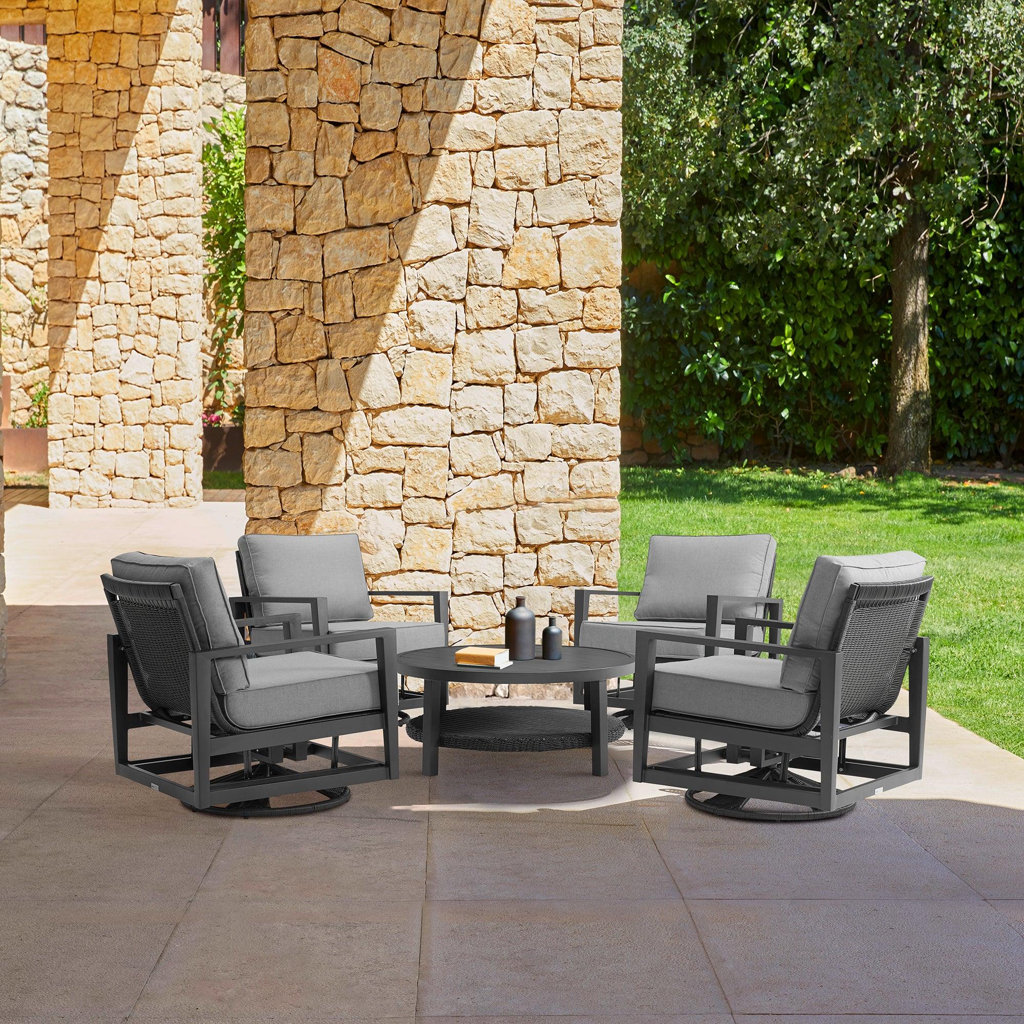 Grand Outdoor Swivel Chair - Image 9