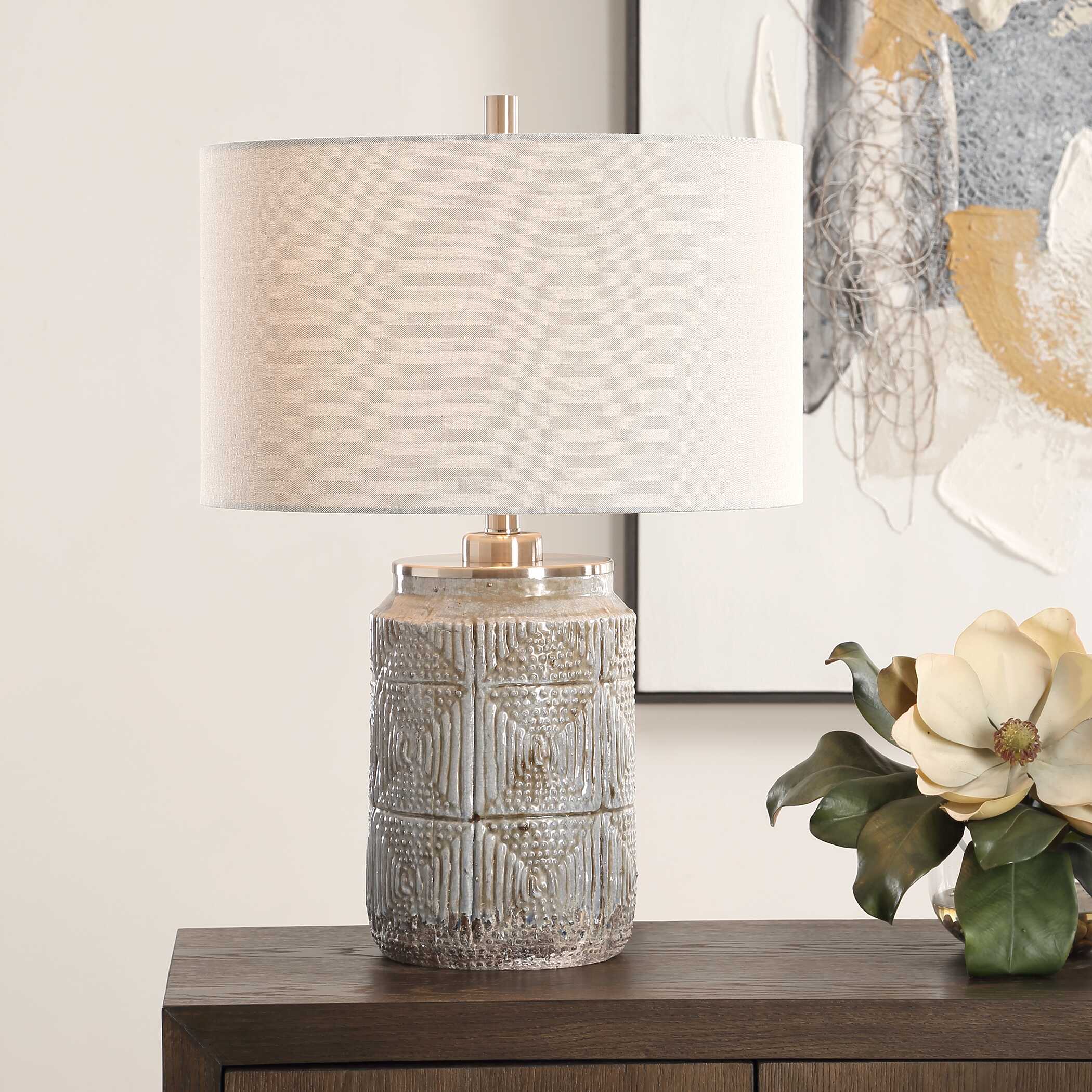 Graydon Gray Table Lamp - Image 2