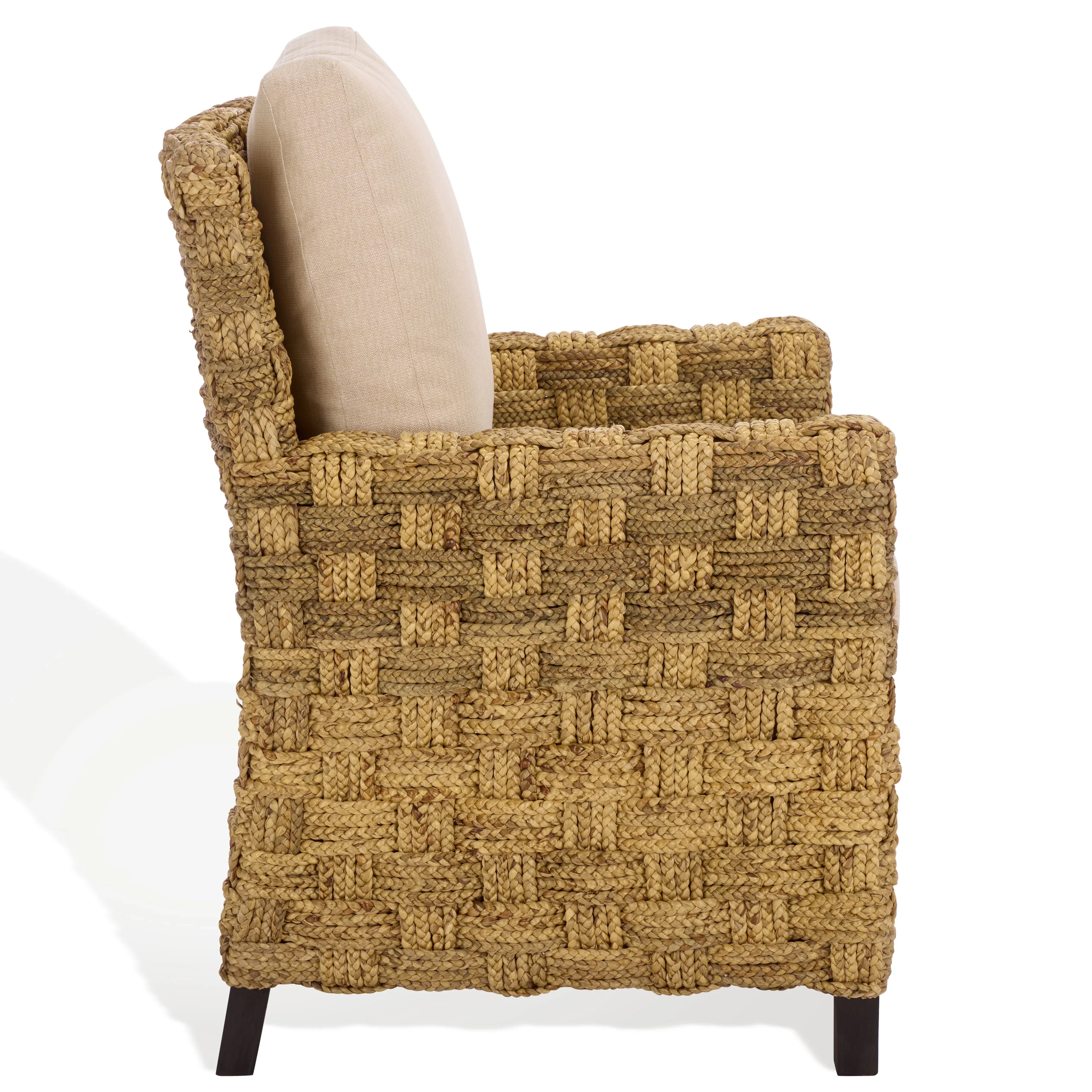 Gregory Tall Woven Water Hyacinth Accent Chair - Image 9