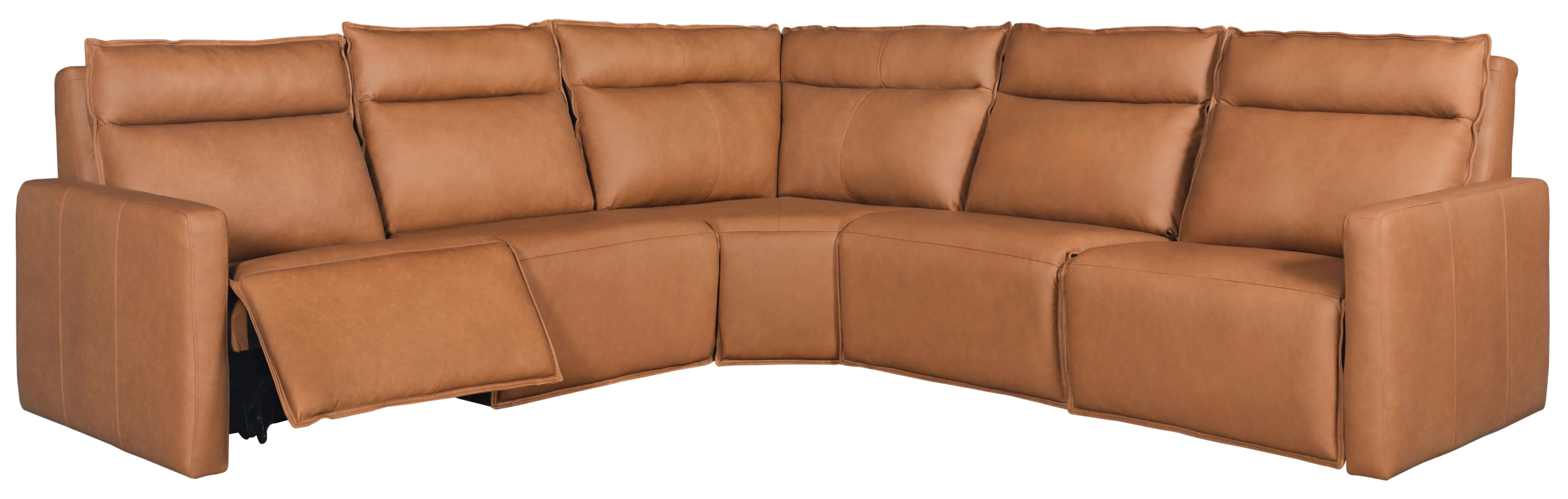 Gretel Leather L-Shaped Sectional Sofa - Image 8