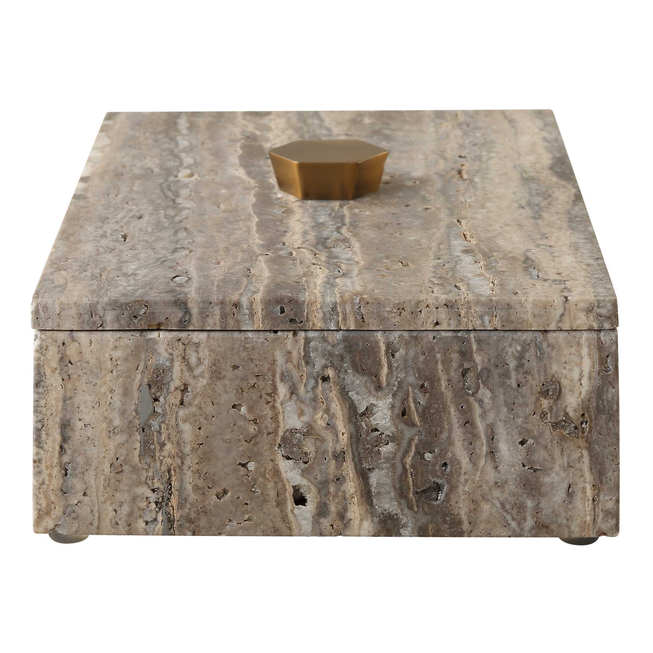 Griseus Travertine Stone Box - Image 6