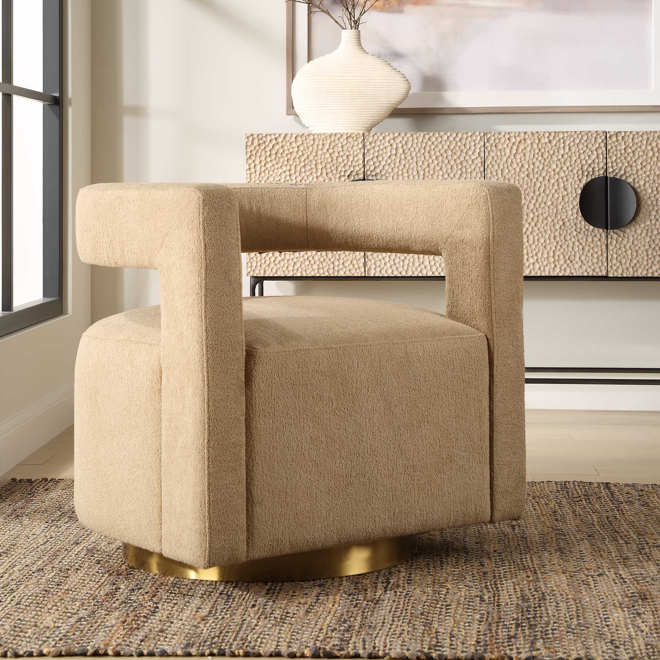 Grounded Modern Swivel Chair - Image 2