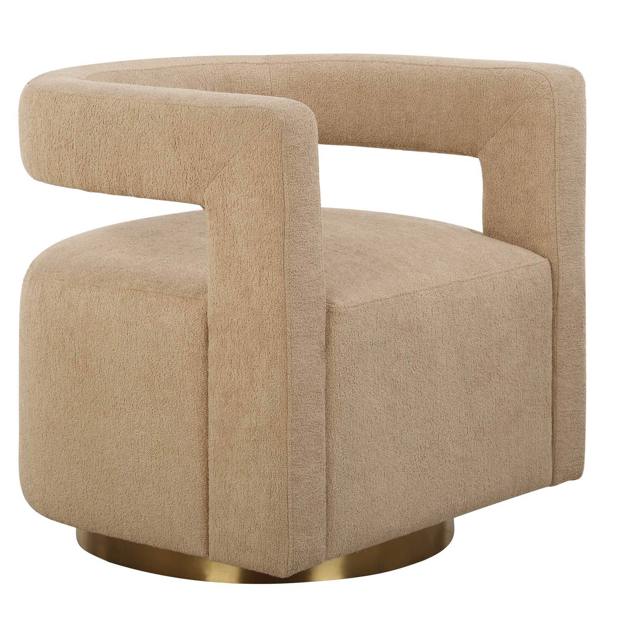 Grounded Modern Swivel Chair - Image 4