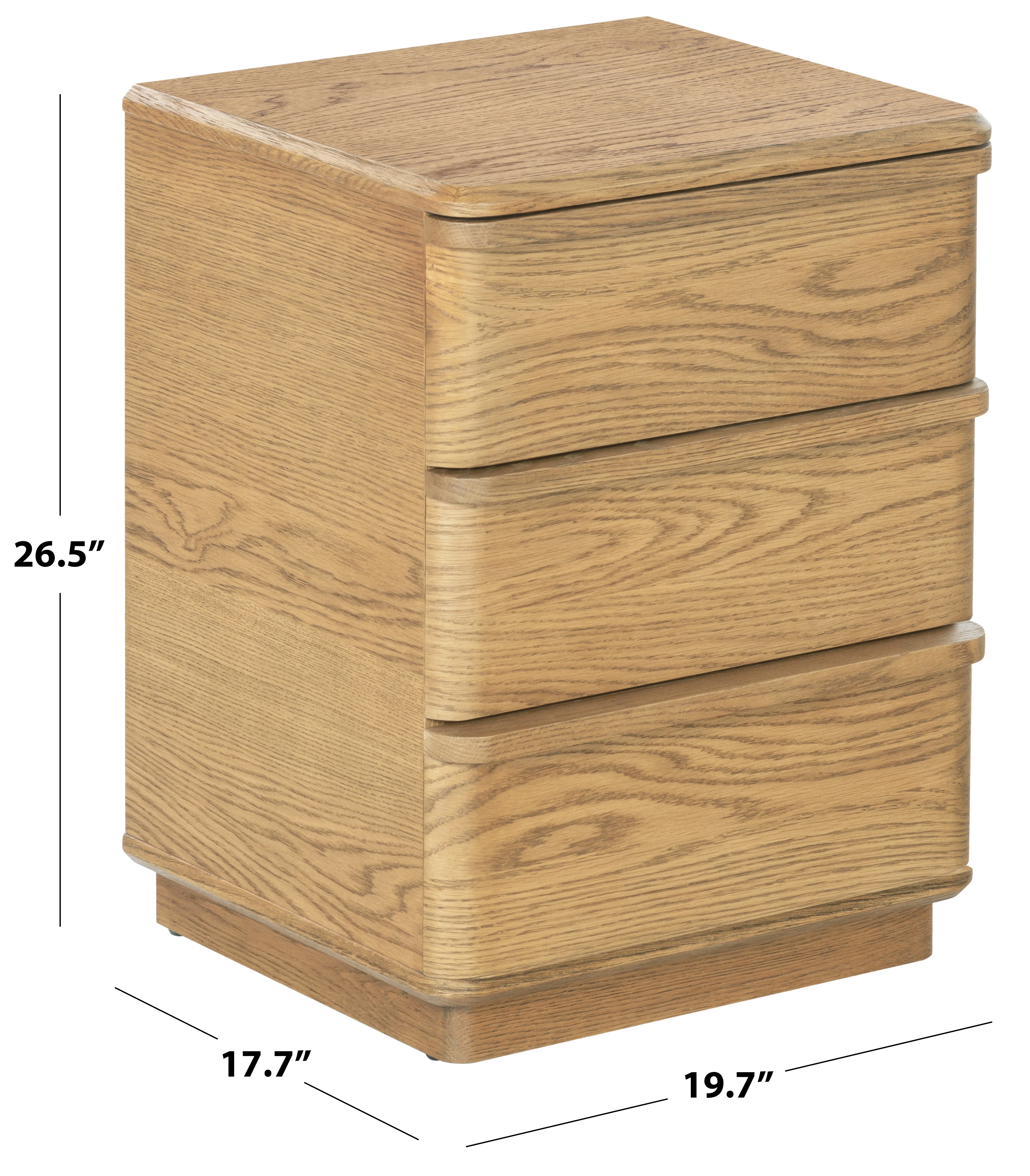 Guillermo 3 Drawer Nightstand - Image 10