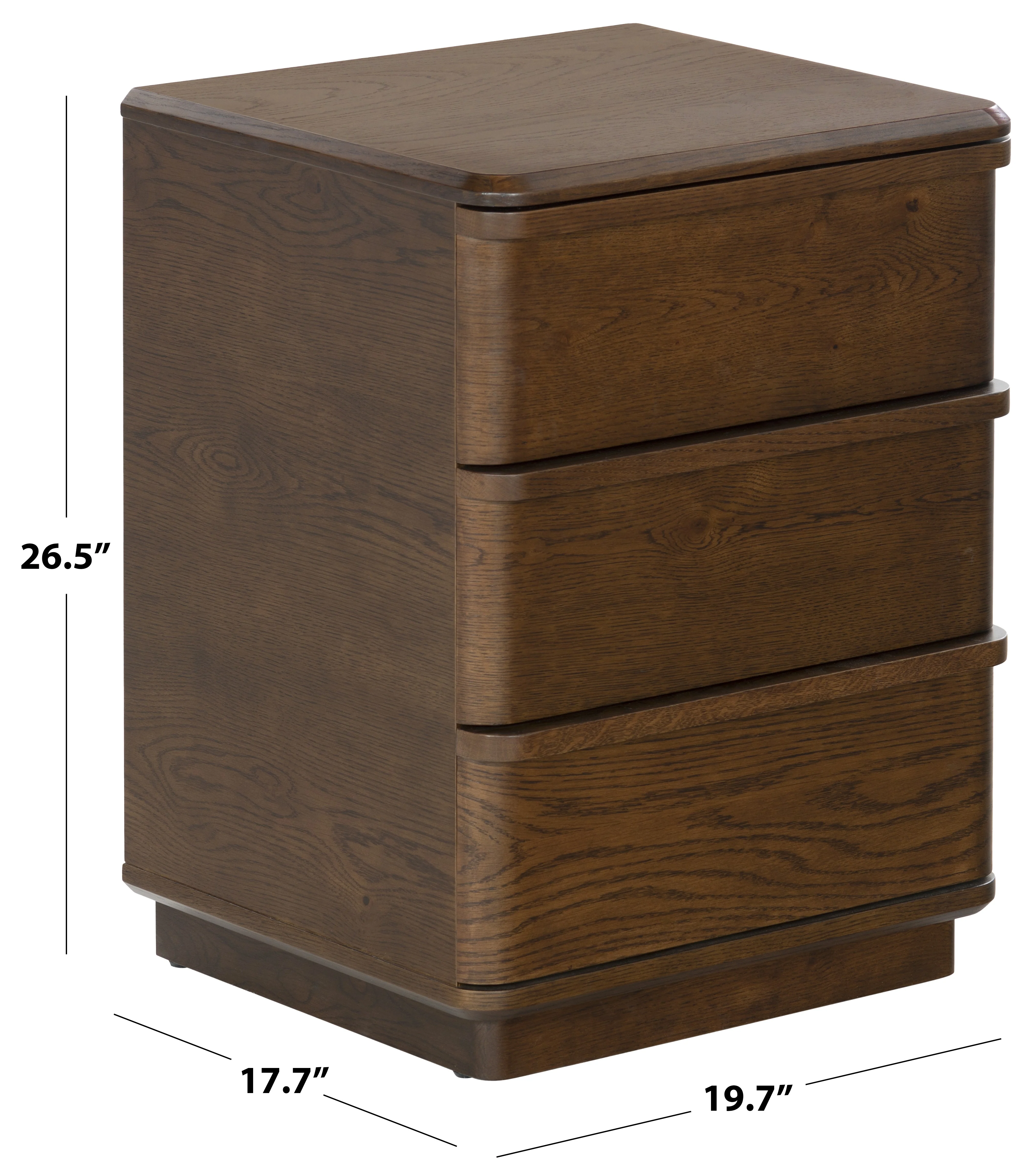 Guillermo 3 Drawer Nightstand - Image 18